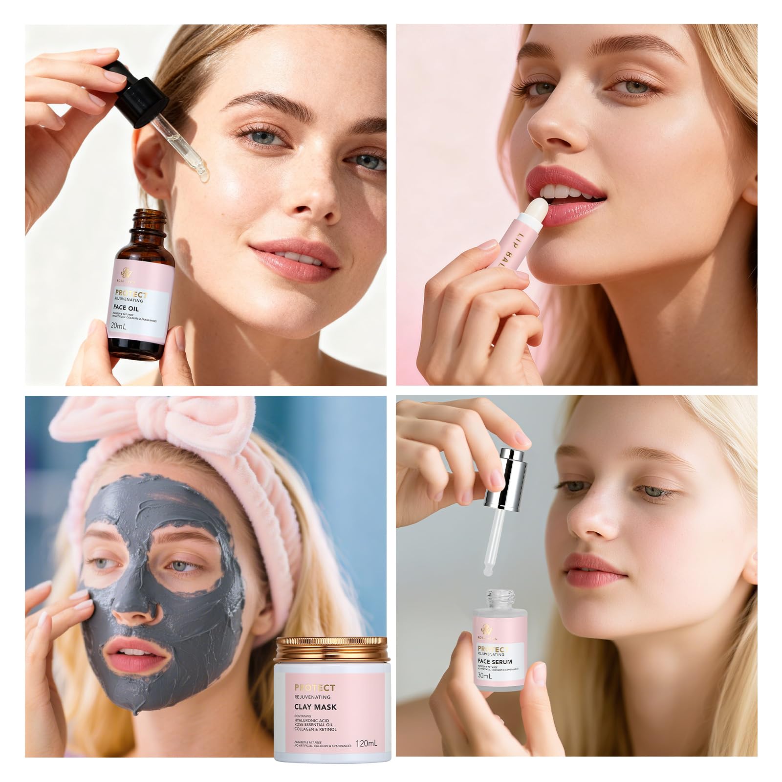 Gifts for Women, Birthday Gift for Women, 30pcs Rose Face Skin - RA ROSA ACCA