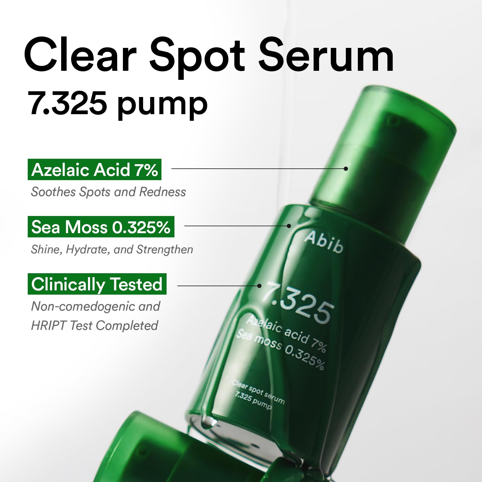 Abib Clear Spot Serum 7.325 pump - Azelaic Acid Serum for Blemish Prone S - Abib Official Product View 3