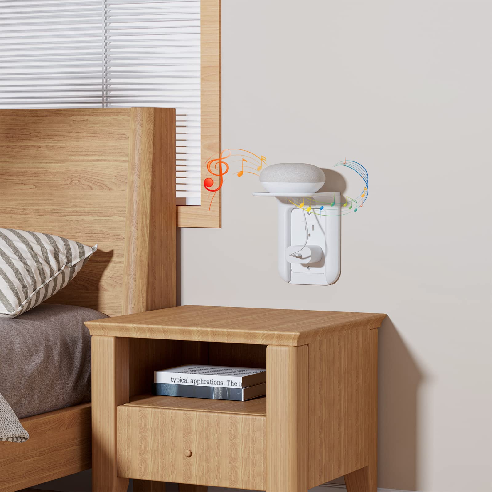 WALI Outlet Shelf Wall Holder, Bathroom Shelf for Smart Home Decor - WALI Official Product View 7
