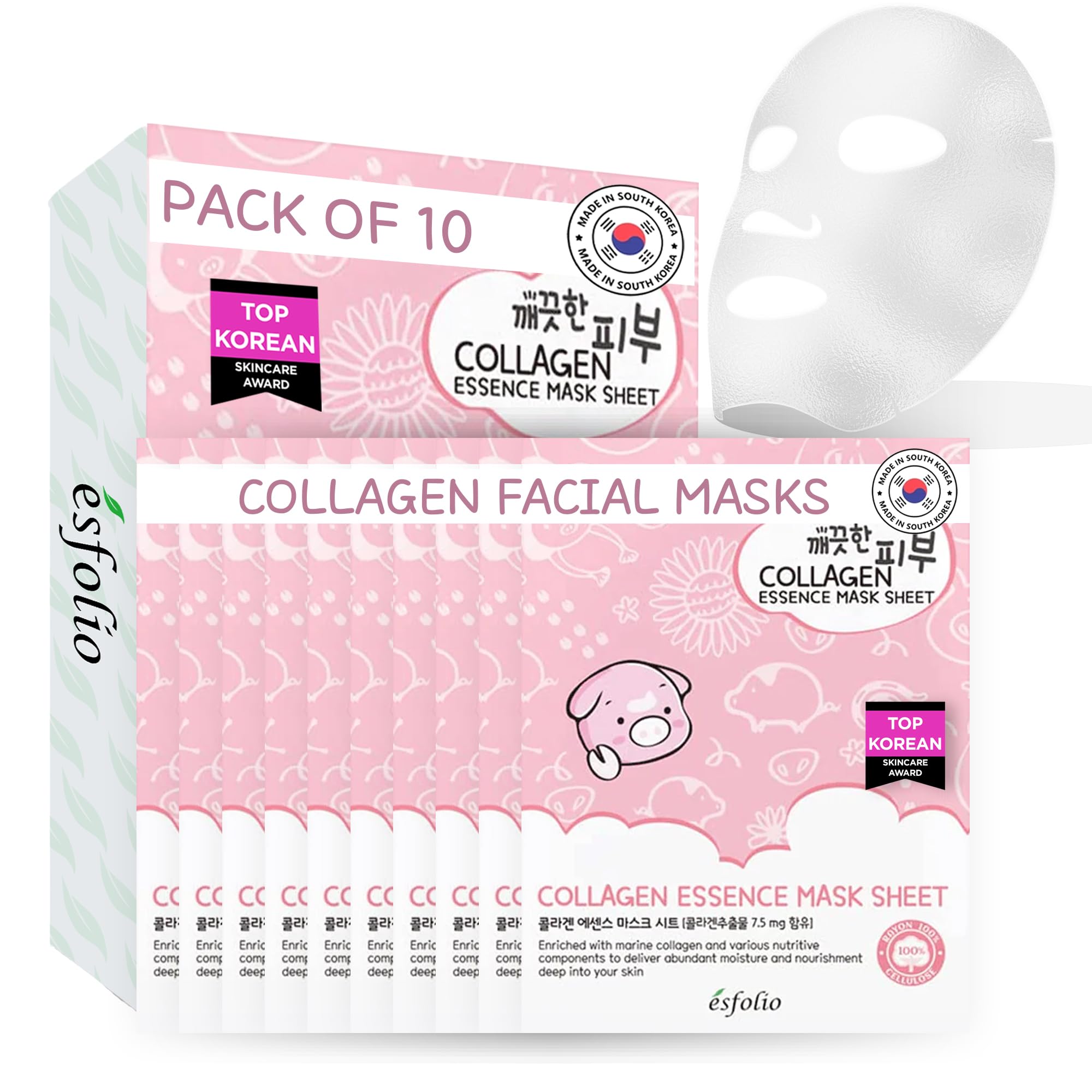 esfolio Volcanic Ash Face Mask – Deep Cleansing Korean Sheet - esfolio