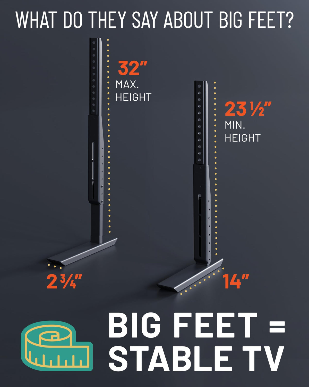 ECHOGEAR Universal TV Stand - ECHOGEAR Official Imagery - 3