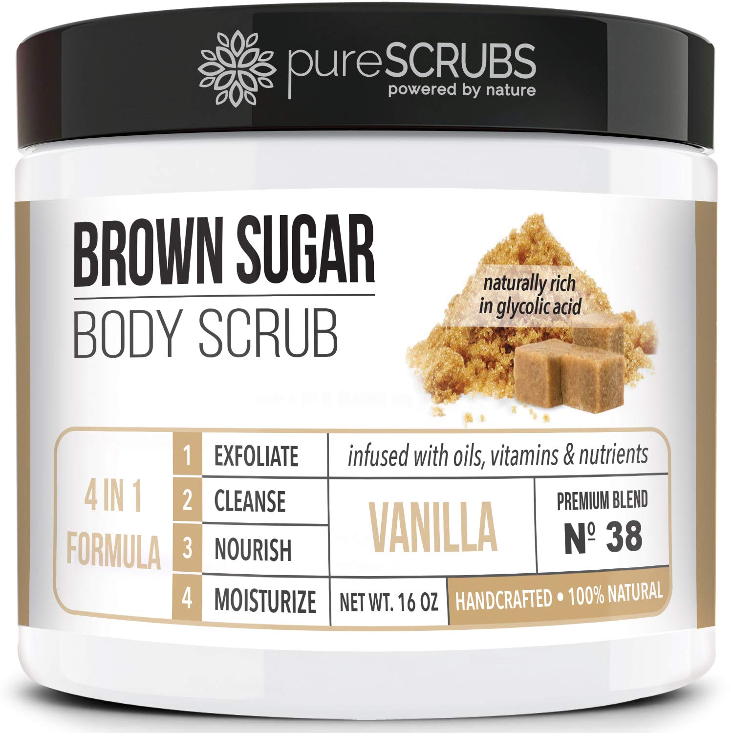 pureSCRUBS Premium Vanilla Brown Sugar Scrub, Exfoliating Body Scrub Set - pureSCRUBS Official Product View 2