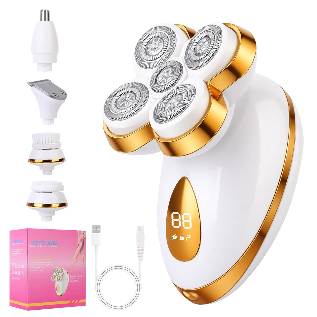 Mosago Electric Razors for Women 5 in 1 Magnetic - mosago Official Imagery - 2