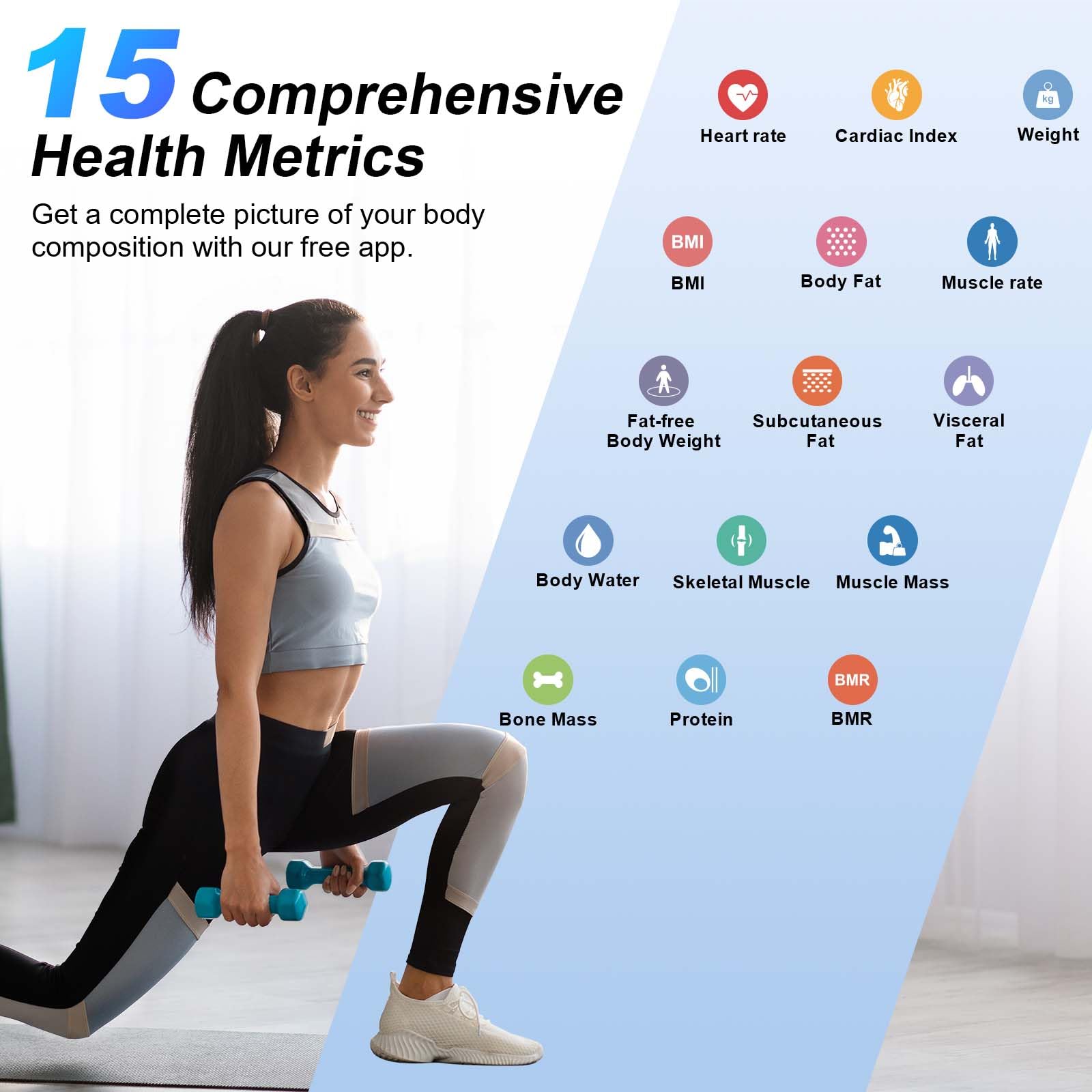 Healthkeep Smart Scale for Body Weight – Large Display Digital Sc - Healthkeep Official Product View 8