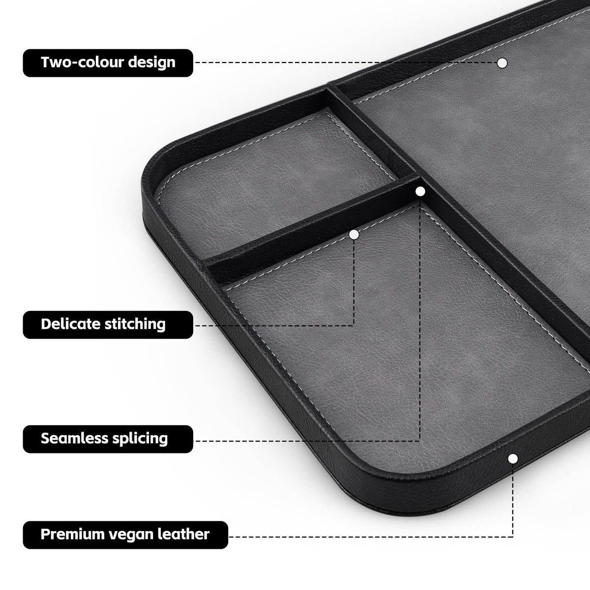 SENEN Leather Tray Stylish and Organized Multifunctional - SENEN Official Imagery - 6