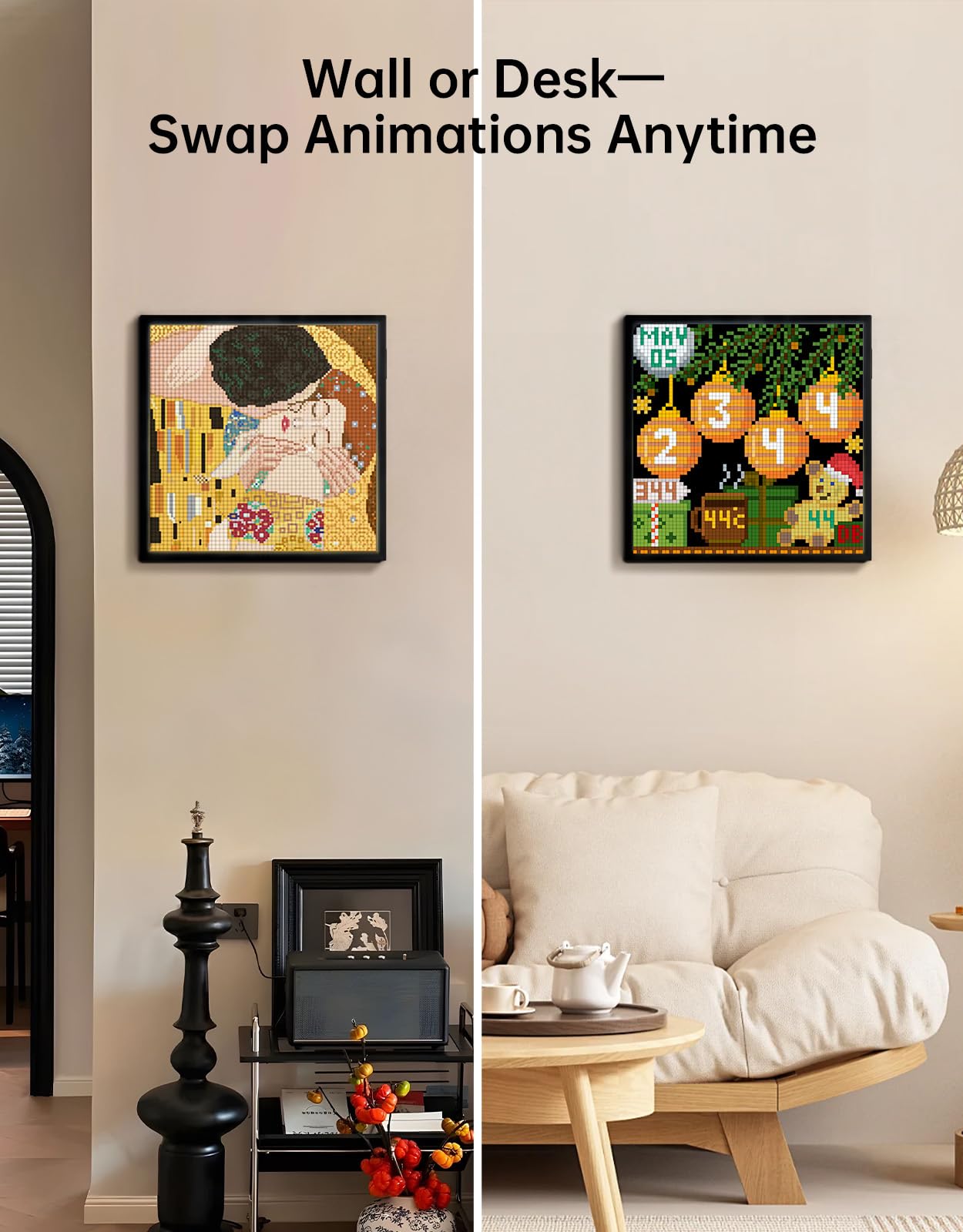 Divoom Pixoo-64 - WiFi Pixel Cloud Digital Frame with APP Control,64 X 64 LED Pa - Divoom Official Product View 3