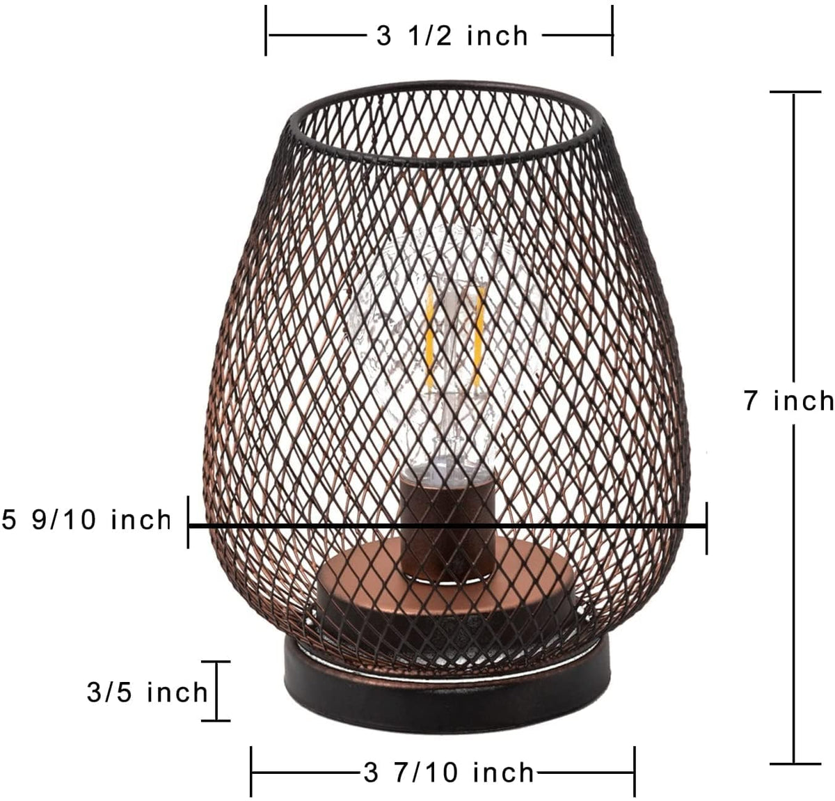 NEEDOMO Battery Operated Lamp Table Powered Lantern Set of 4 - NEEDOMO Official Imagery - 5