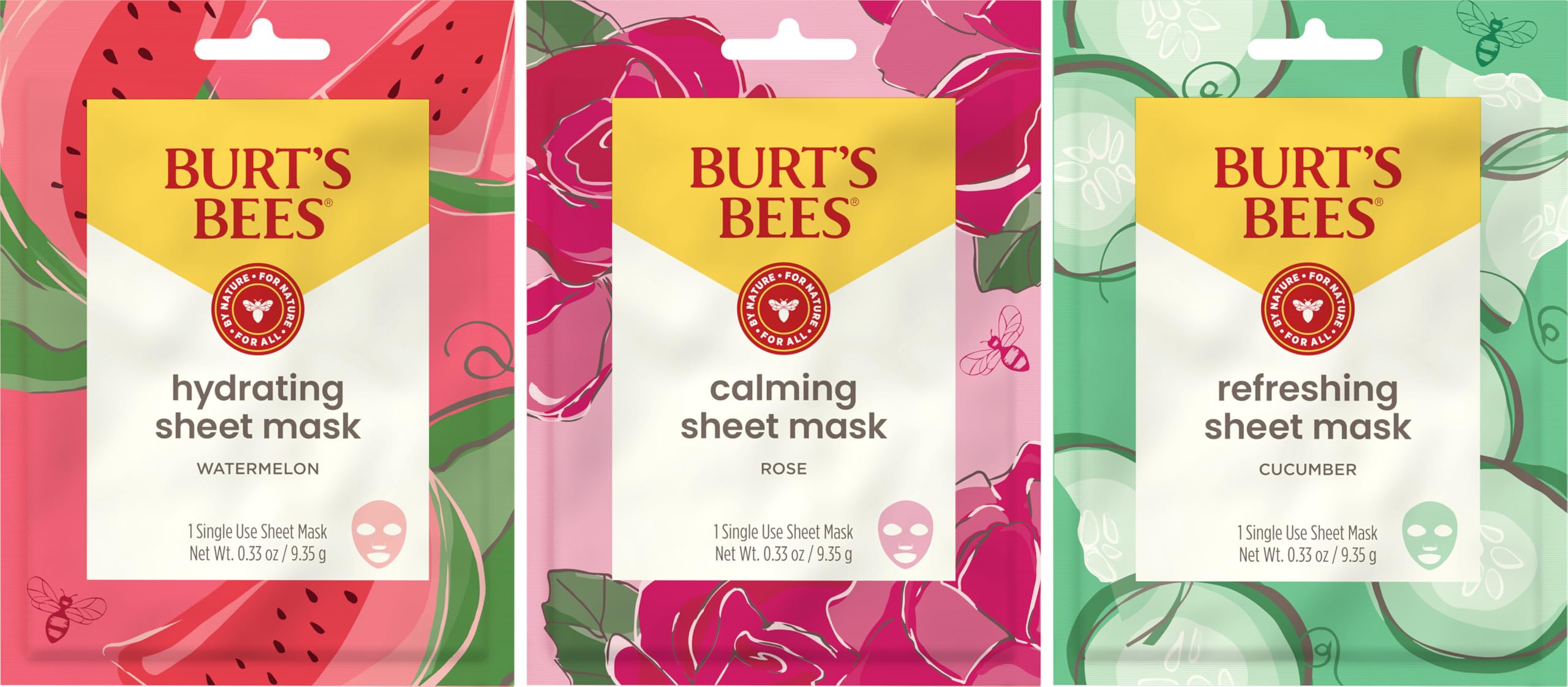 Burt's Bees Mothers Day Gifts, Face Mask Bundle Set, - Burt's Bees