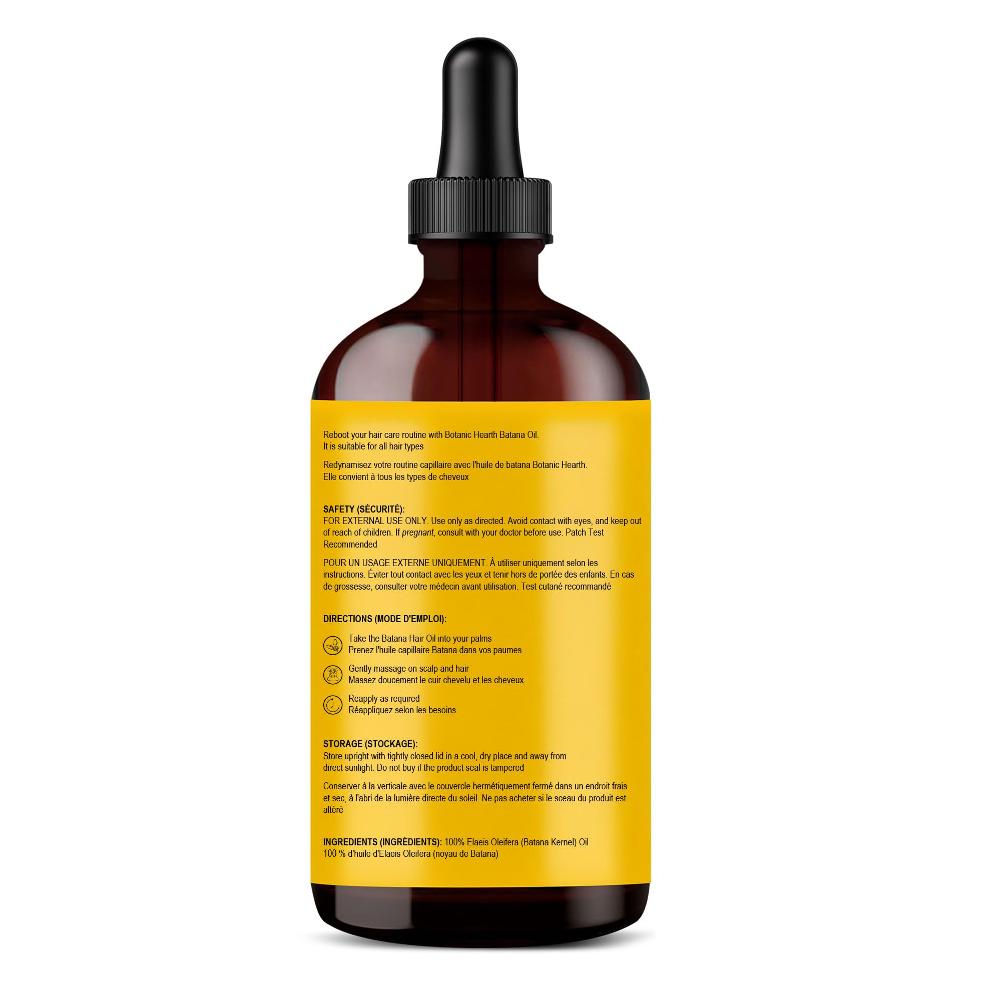 Botanic Hearth Batana Oil for Hair Growth & Hair Treatment, 4 Fl oz - Botanic Hearth Official Product View 7