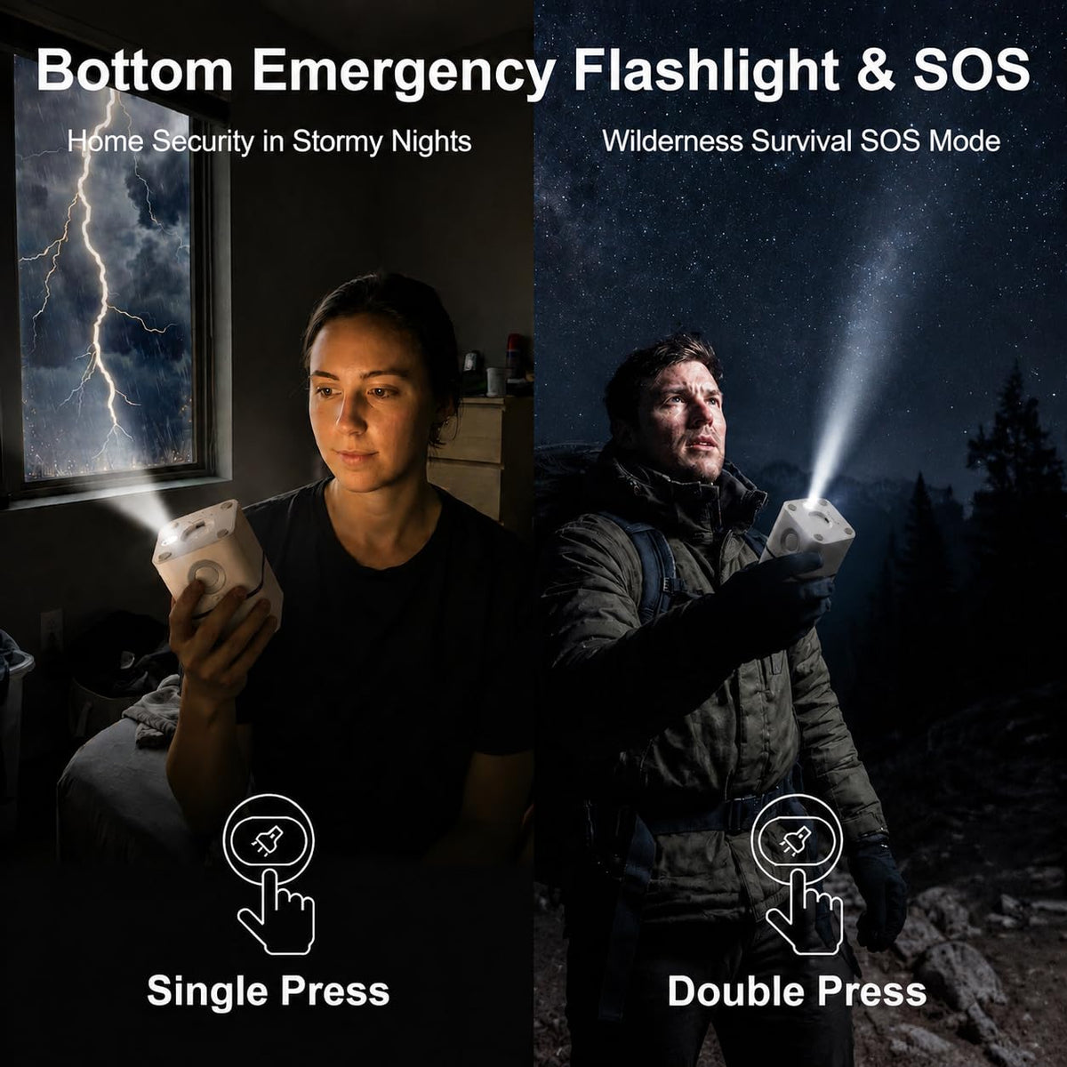 2000mAH Rechargeable Motion Sensor Night Light 4 in 1 - BITILLUM Official Imagery - 7
