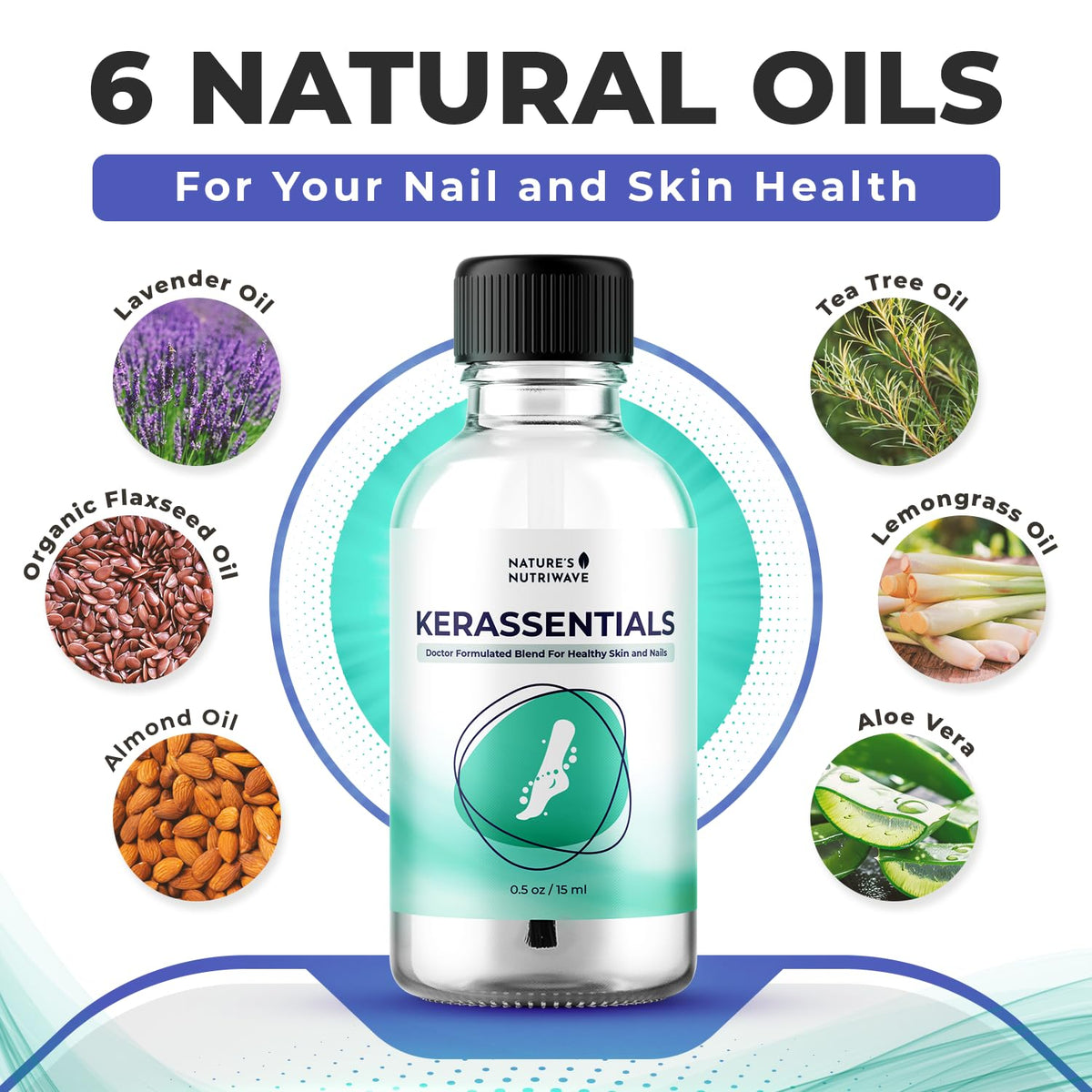 Kerassentials Oil 8 IN 1 Plant Based Formula Natural - Nature’s NutriWave Official Imagery - 4