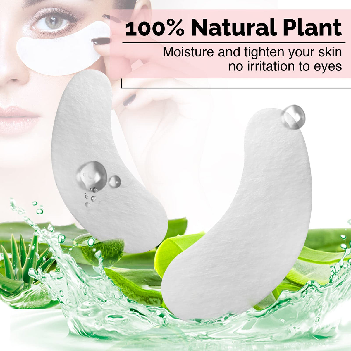 GreenLife 400 Pairs 100 Natural Eyelash Extension Under Eye - GreenLife Official Imagery - 3