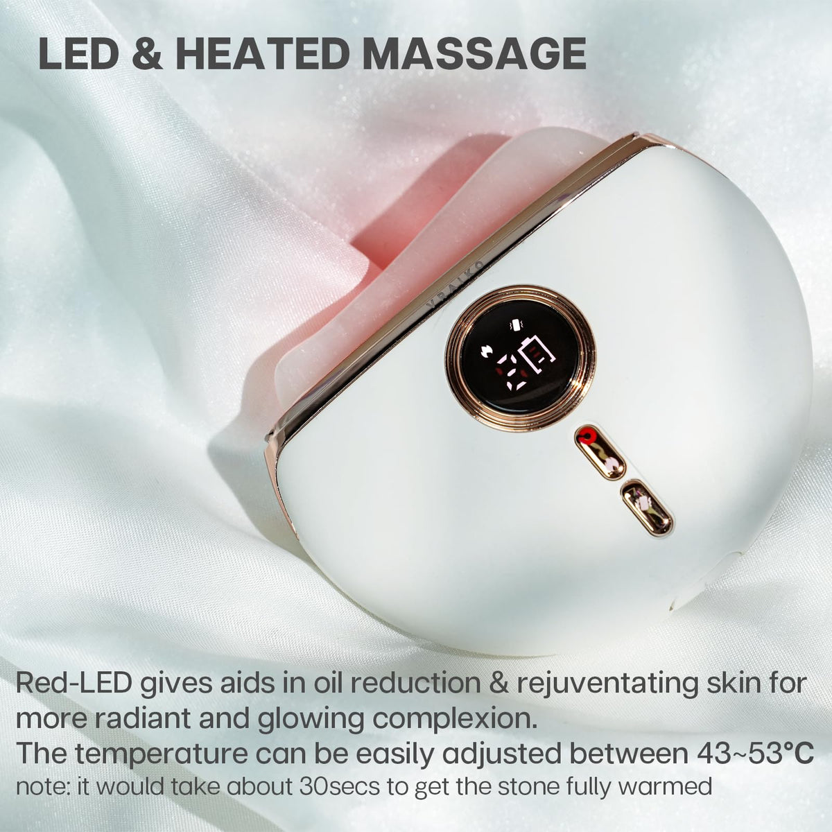VRAIKO Aurora LED Gua Sha Device Jade Stone Gua Sha Facial - VRAIKO Official Imagery - 5