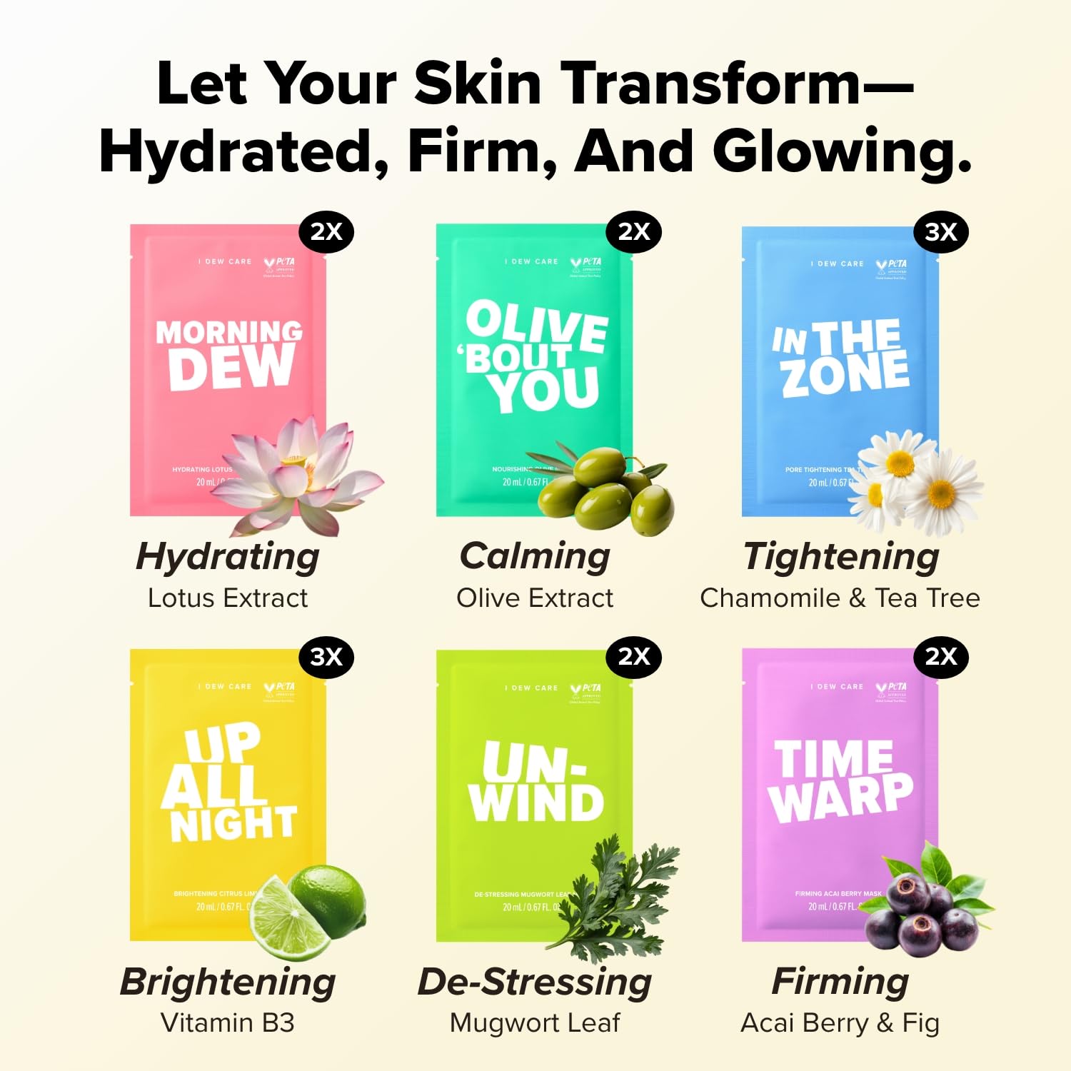 I DEW CARE Collagen Sheet Mask Variety Pack - I DEW CARE