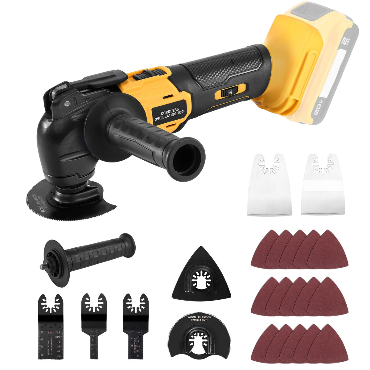 Cordless Oscillating Tool Brushless Orbiting Tool Compatible - Labfintom Official Imagery - 1