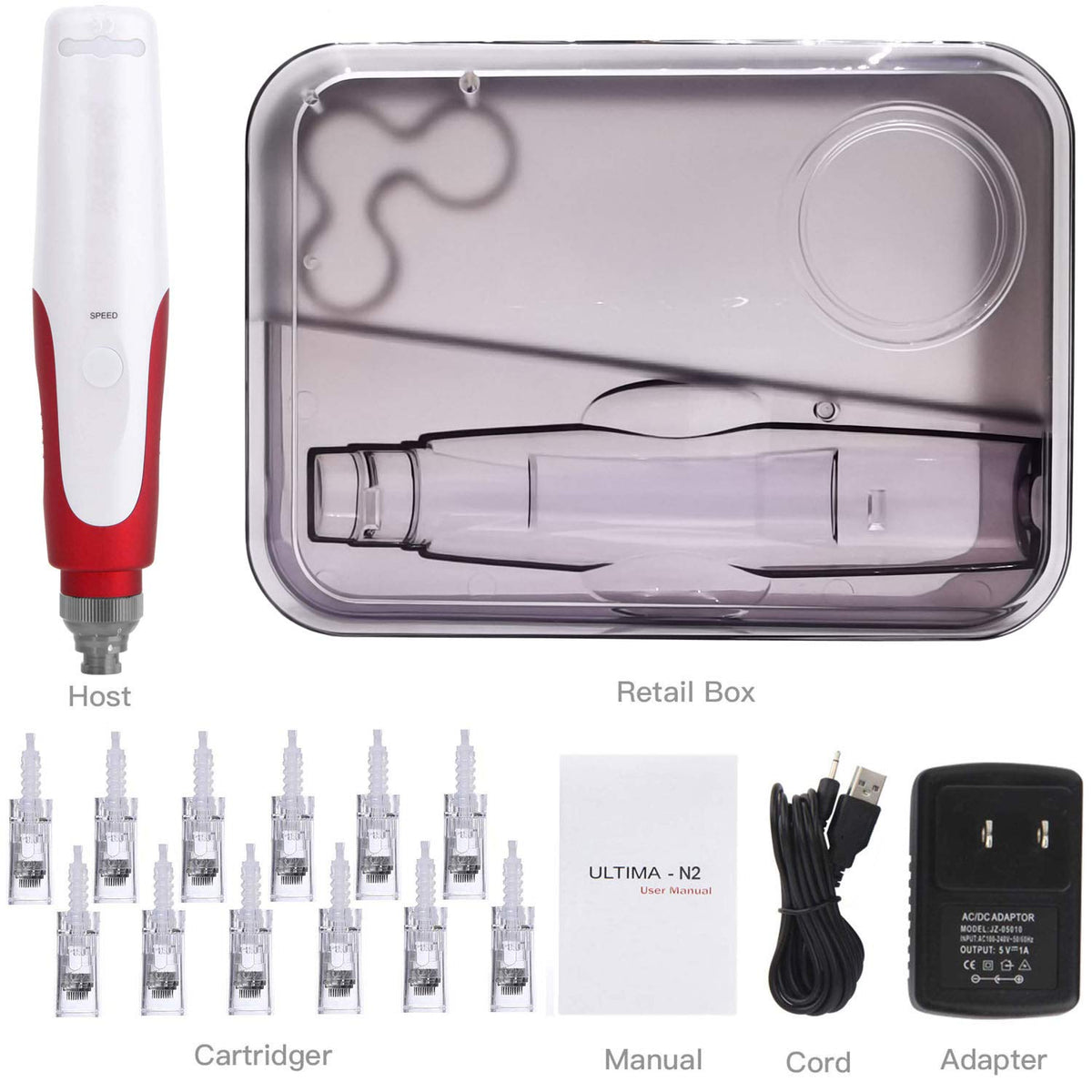 Microneedling Derma Roller Pen with 12pcs Cartridges At Home - PIPM Official Imagery - 3