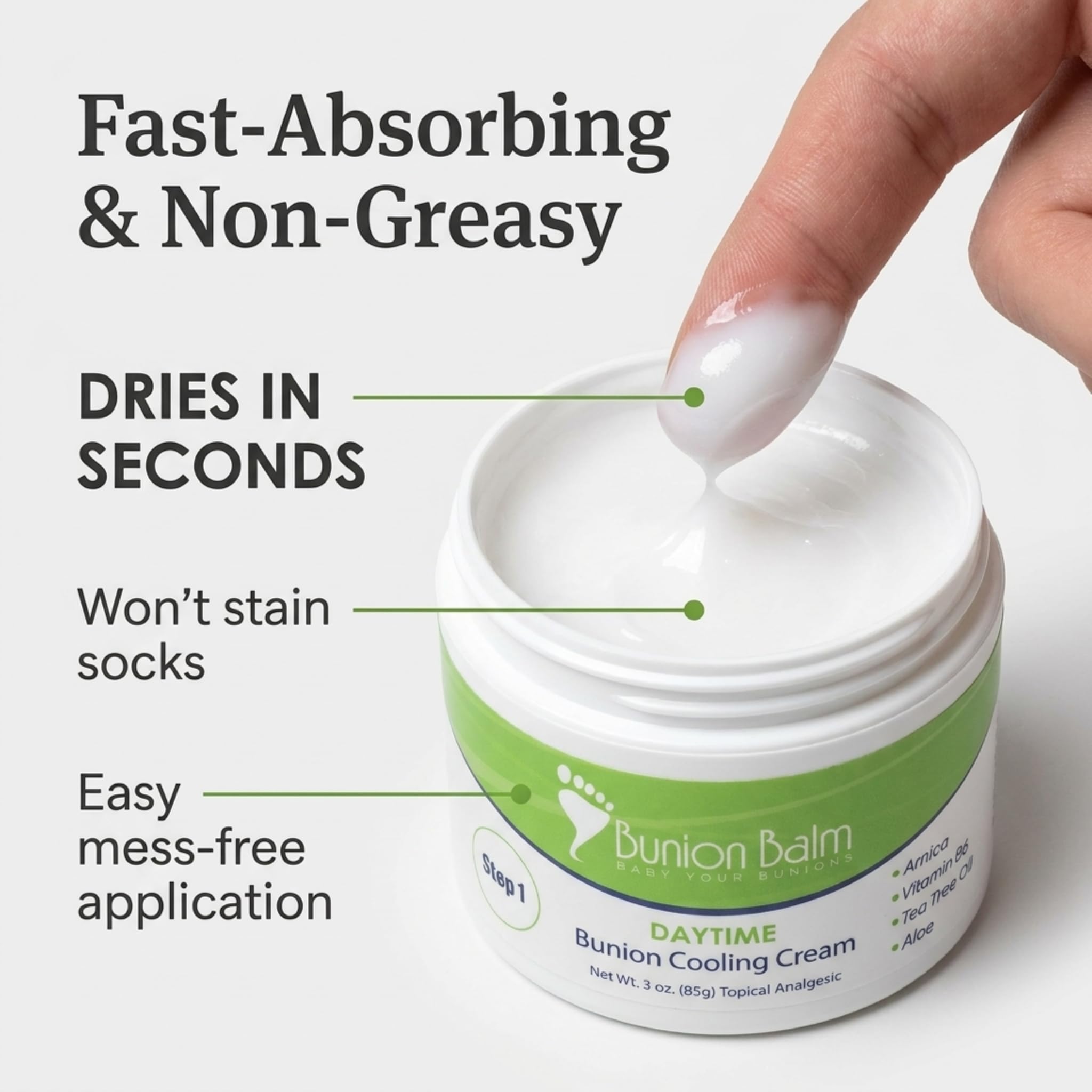 Bunion Balm Day Cream with Arnica & Menthol by Bunion Bootie