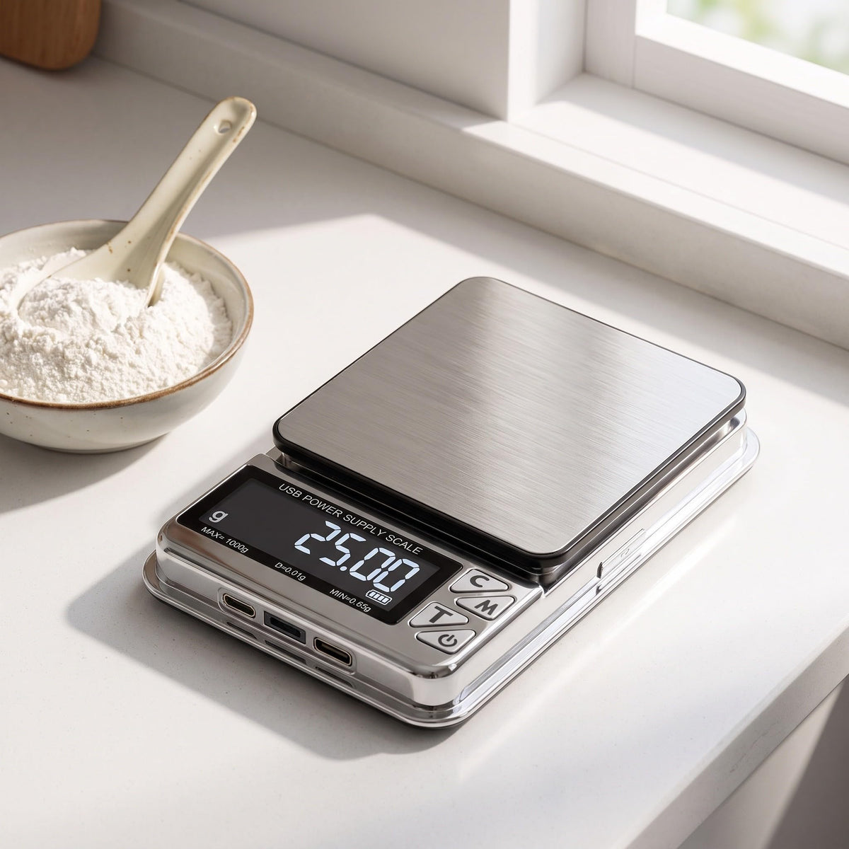 Portable Digital Coin and Jewelry Scale 600g X 0 01g USB - GANAZONO Official Imagery - 6