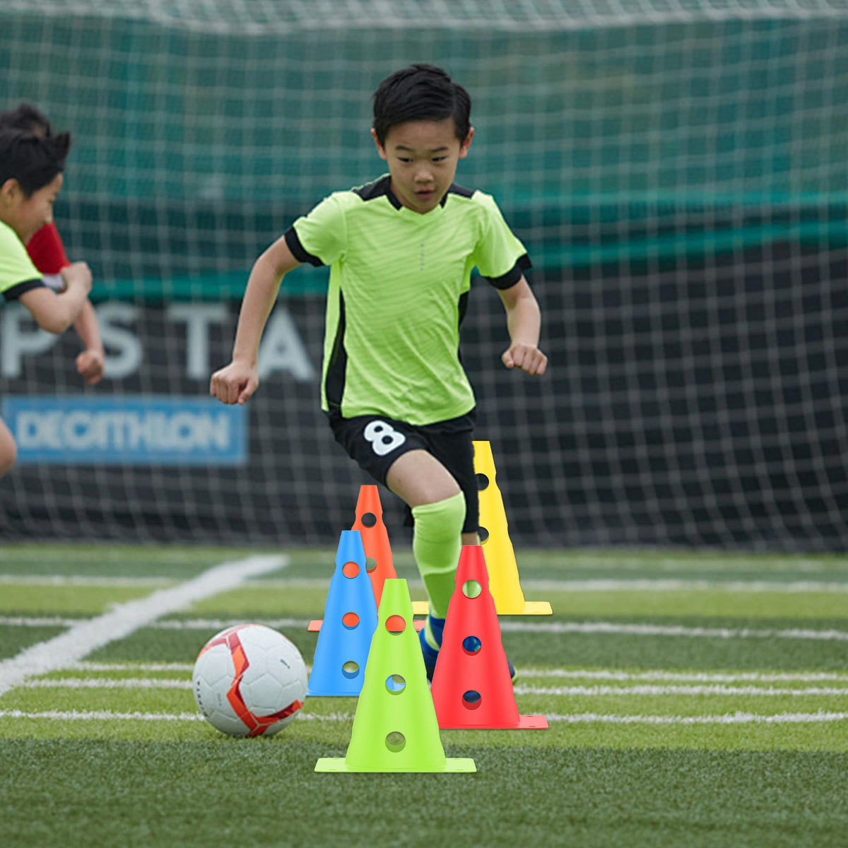Football Training Cones Agility Soccer Cones Indoor Outdoor - Asyxstar Official Imagery - 5