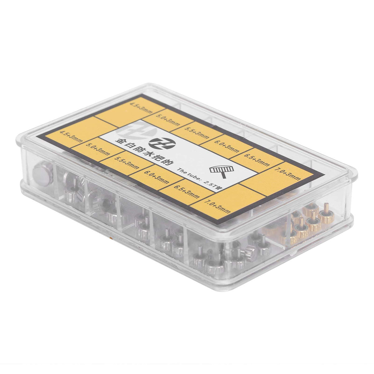 76pcs Watch Crown Assorted Parts Kit with Storage Box - Multi-Wits Official Imagery - 3