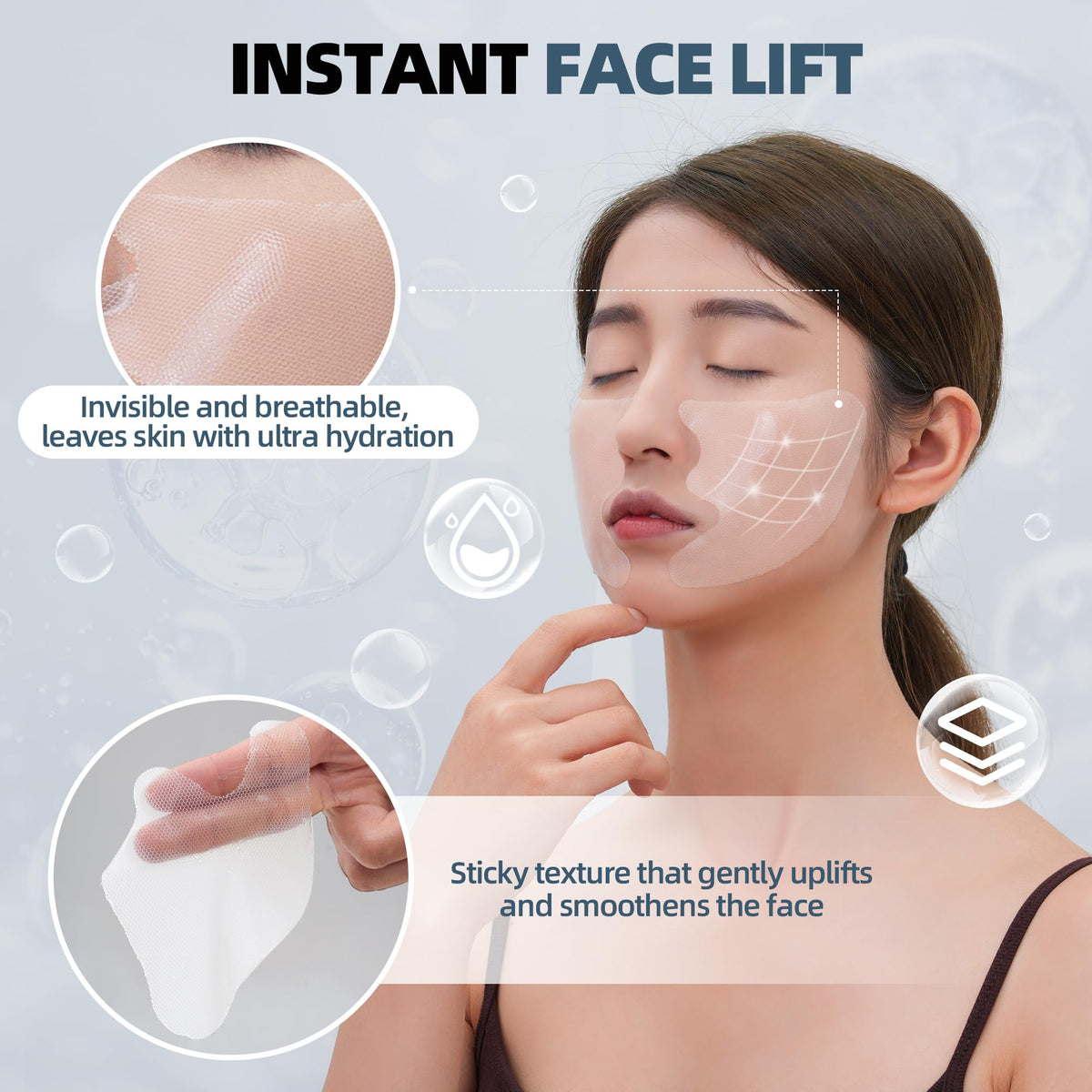 Smile Line Patches Nasolabial Folds Laugh Line Patches Mouth - HYDROSMOOTH Official Imagery - 3