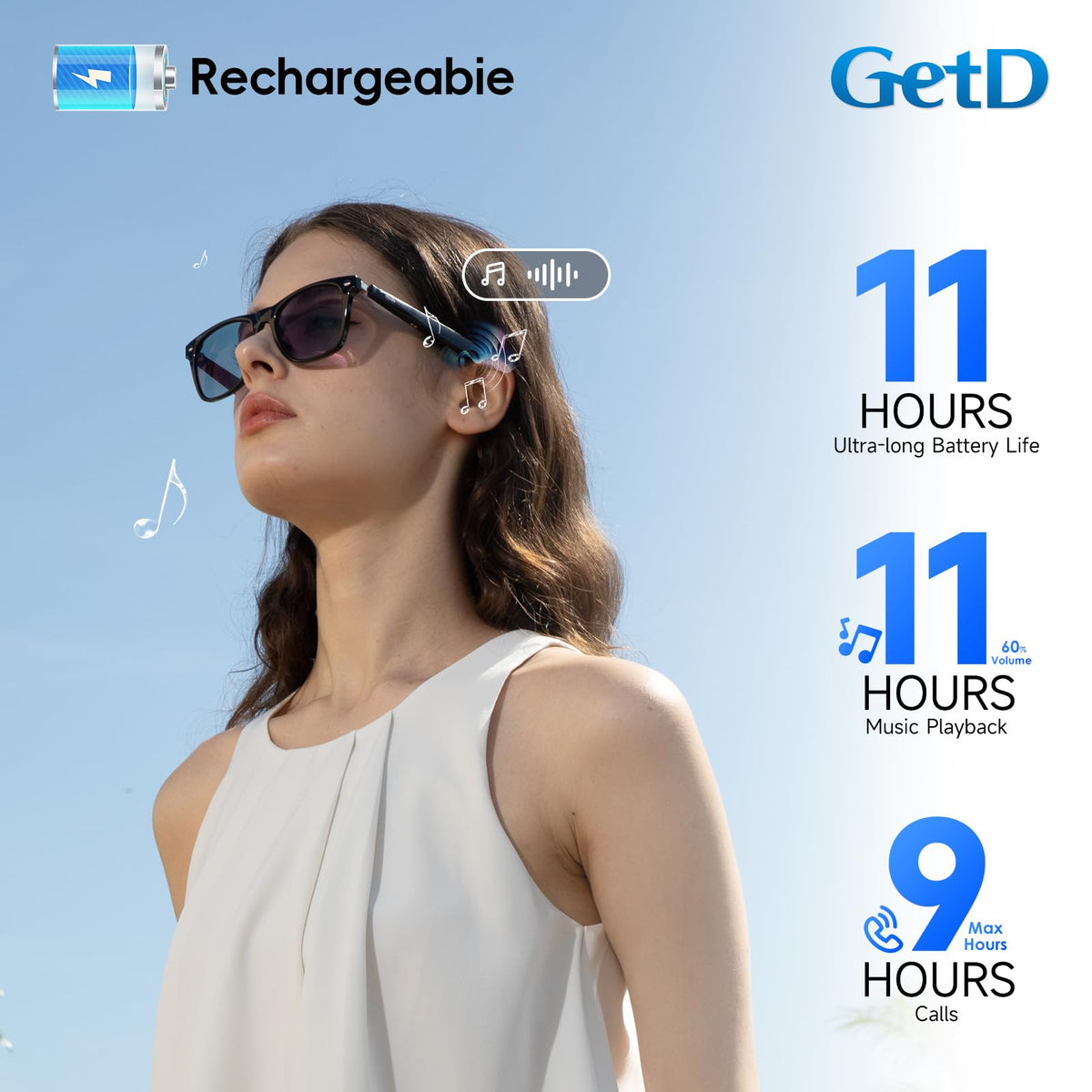 GetD AI Glasses Smart Glasses Powered by ChatGPT Real Time - GetD Official Imagery - 6