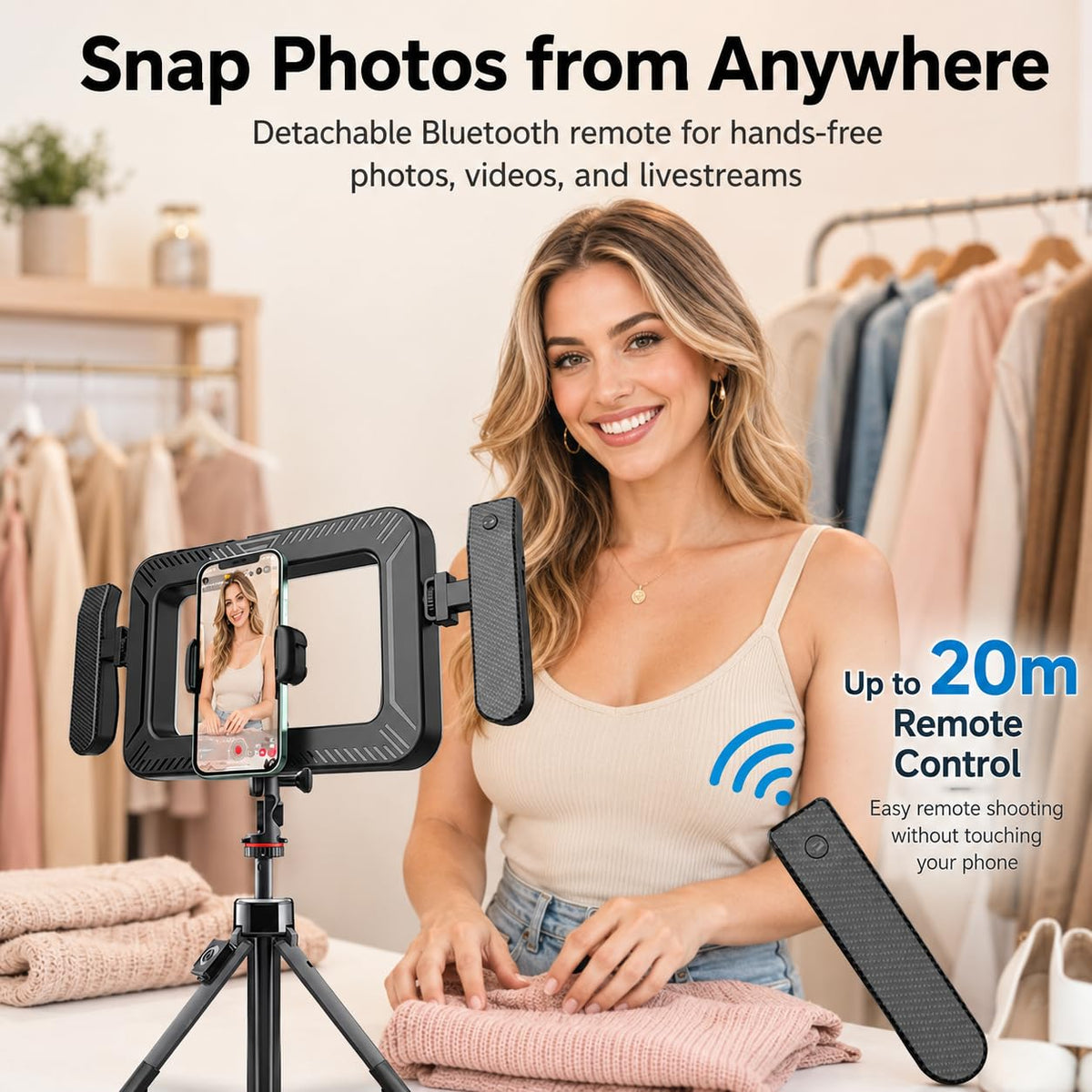 Cell Phone Light for Video Recording Handheld Creator Kit - KayusMt Official Imagery - 6
