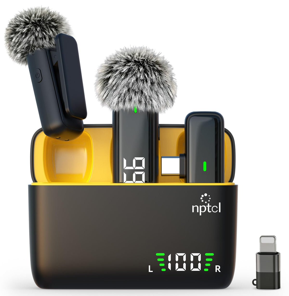 Wireless Lavalier Microphone for iPhone iPad Android Mini - NPTCL Official Imagery - 1