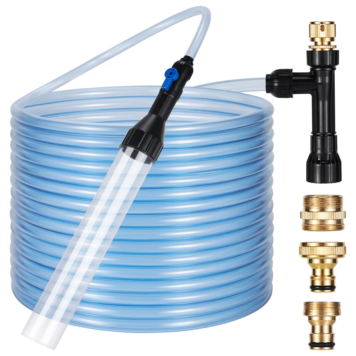Gravel Vacuum for Aquarium Fish Tank Siphon 50 Feet - DXOPHIEX Official Imagery - 2