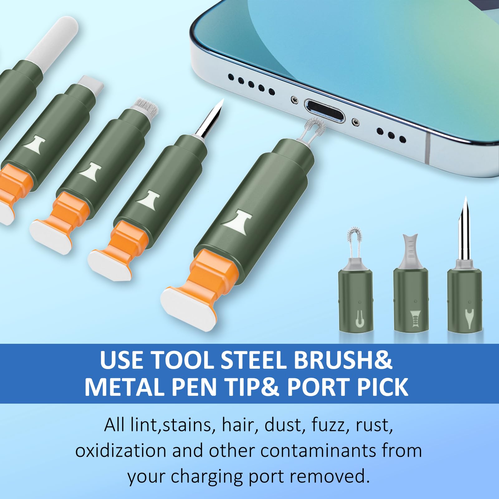 Ordilend iPhone Cleaning Kit for Charging Port Cleaner AirPod Pho - Ordilend Official Product View 3