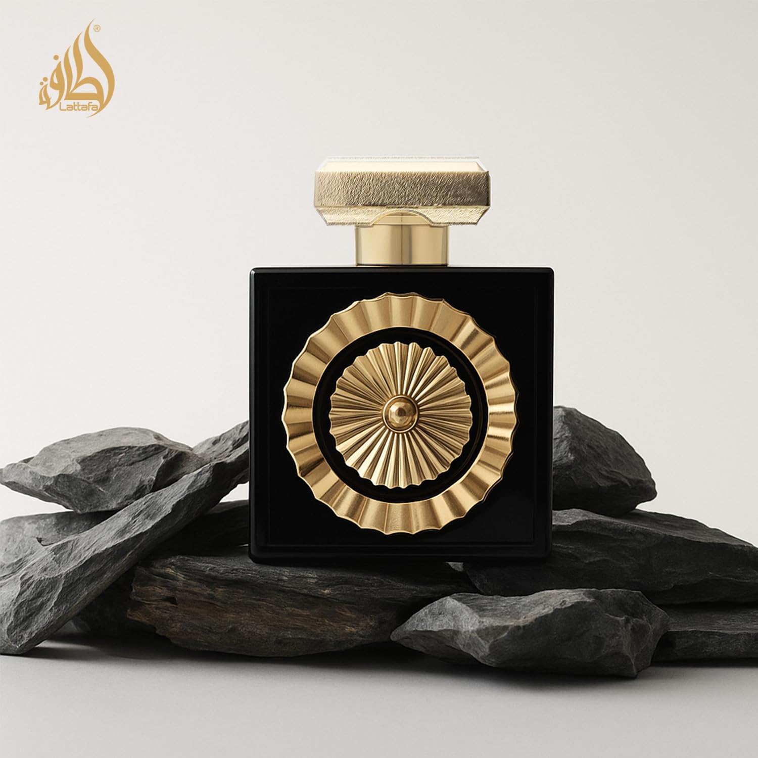 Lattafa Nebras unisex Eau de Parfum spray, 3.4 oz, featuring elegant perfume bottle and sophisticated fragrance design.