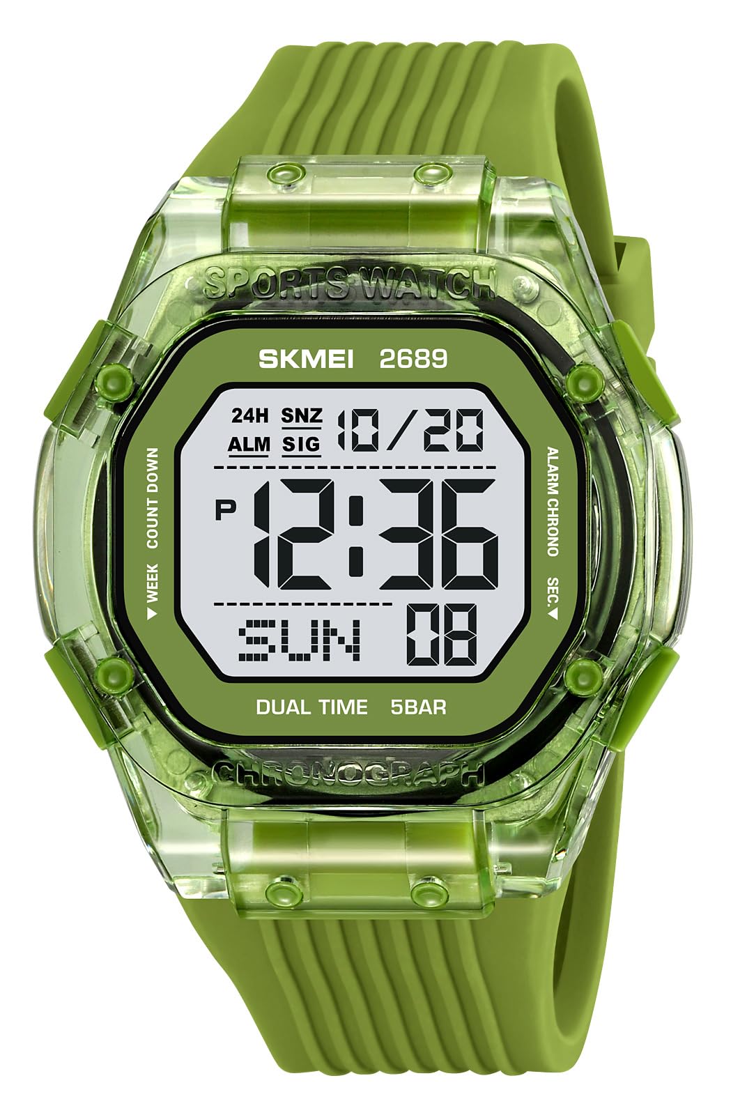 Gosasa Transparent Digital Watch Unisex Square Sport Watch - Gosasa Official Imagery - 2