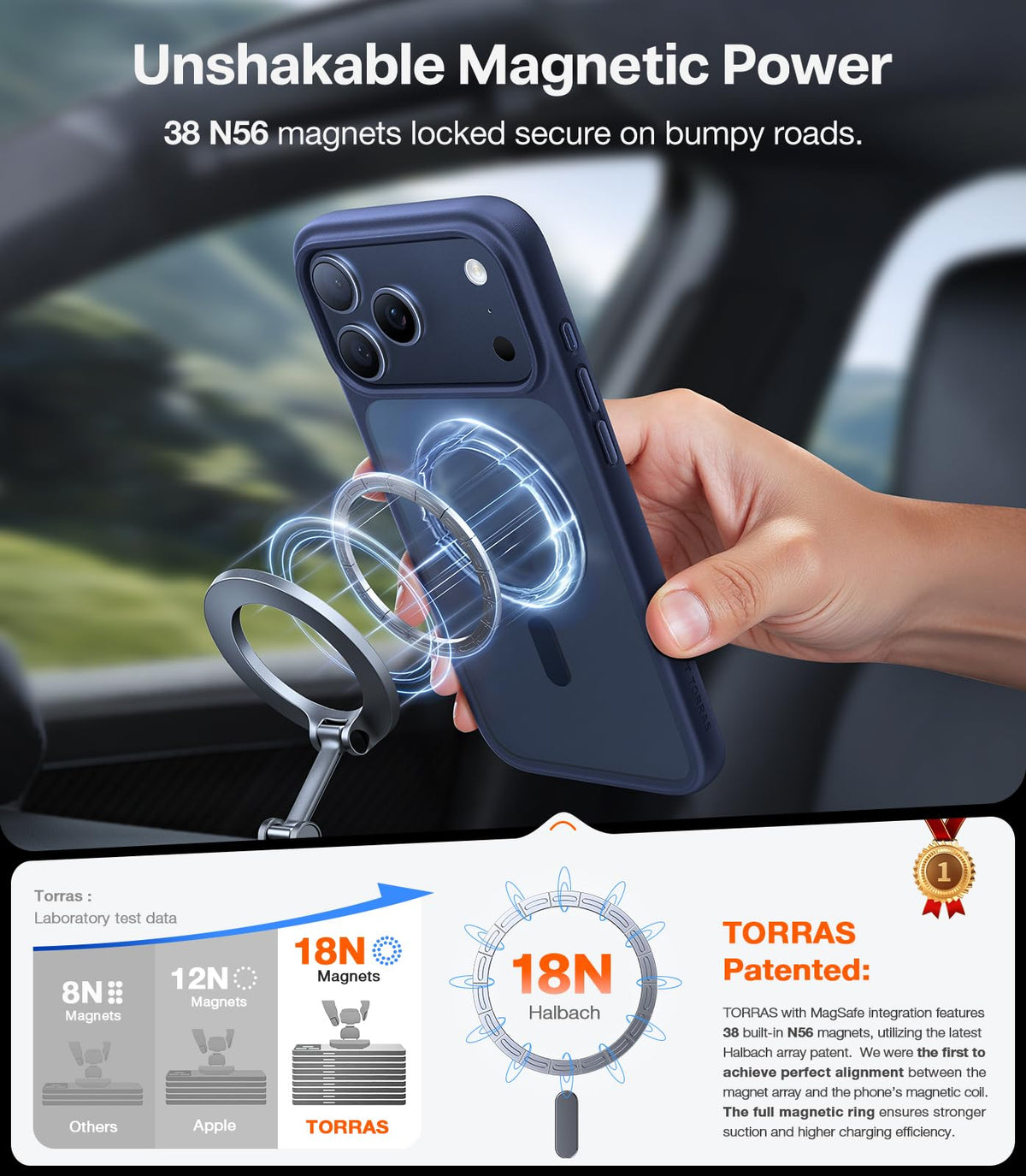 TORRAS Stronger Magnetic Shockproof for iPhone 17 Pro Max - Premium Selection Official Imagery - 4