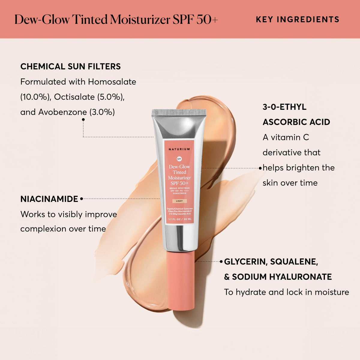 Naturium Dew Glow Tinted Moisturizer SPF 50 Light Daily - Naturium Official Imagery - 7