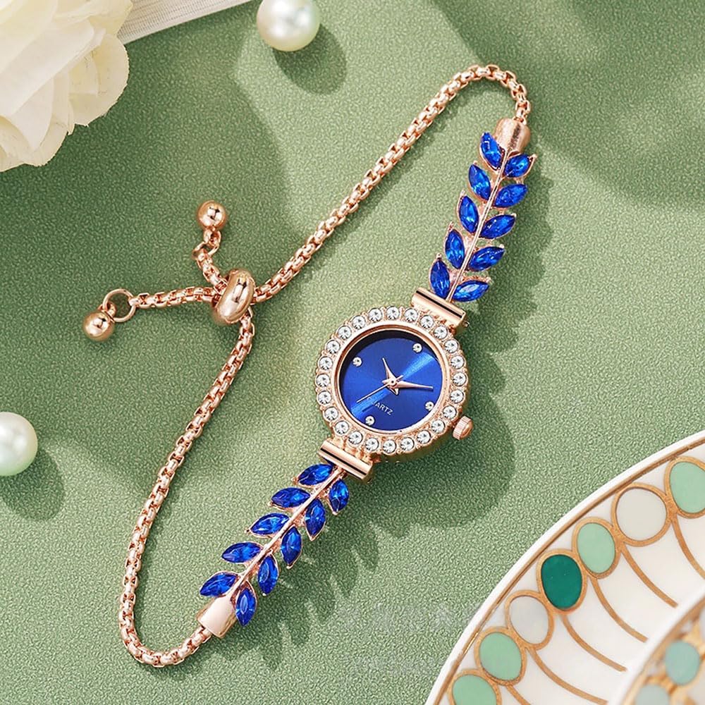 6 Pack Watch Set for Women Bling Diamond Dress Adjustable - dayutech Official Imagery - 6