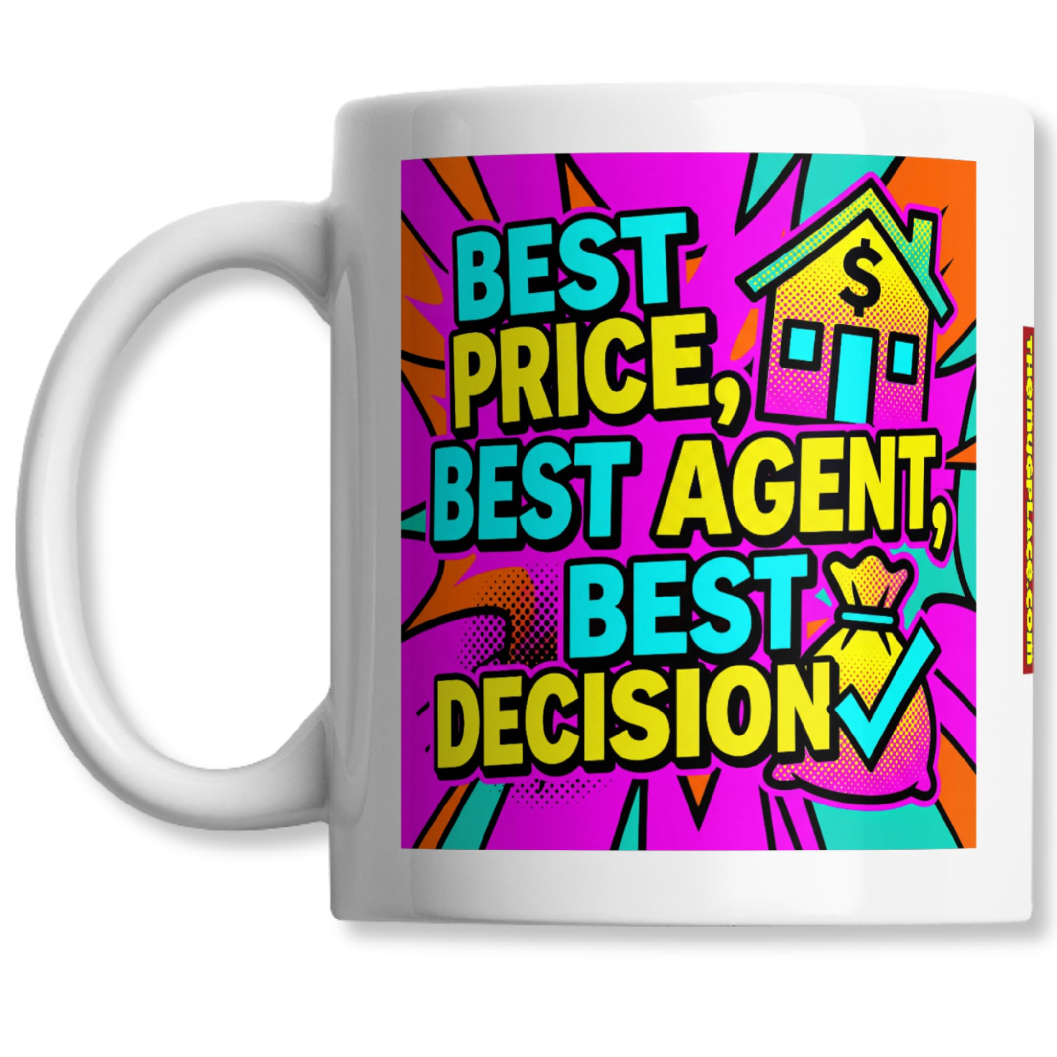 Bold Estate Agent Coffee Mug - Best Price Best Agent Best - Product Imagery