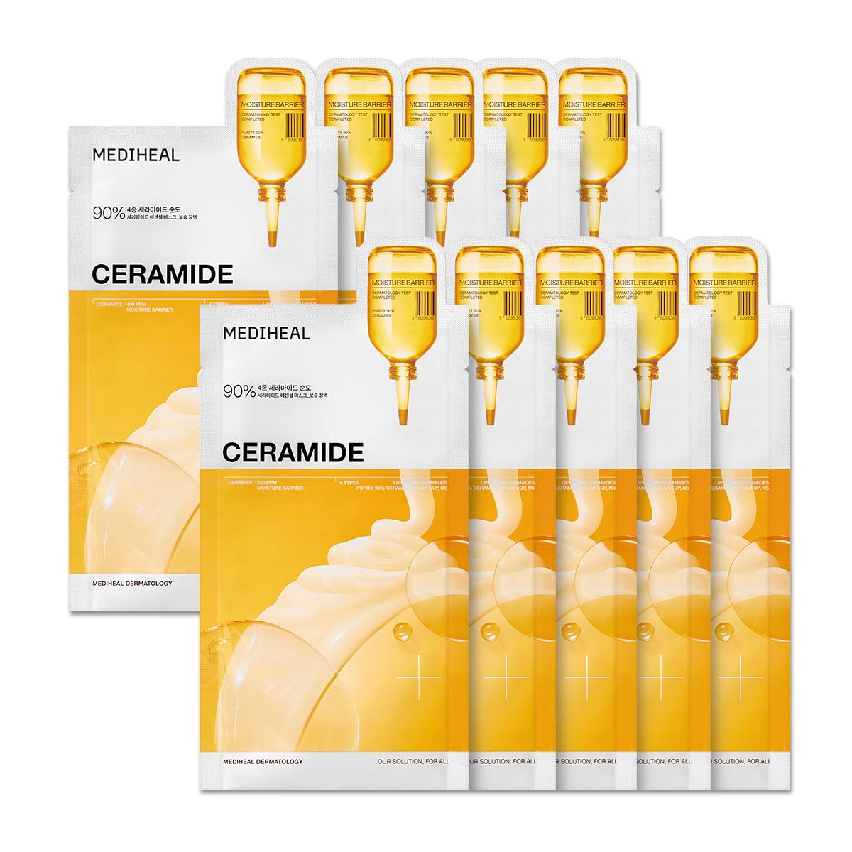 MEDIHEAL Collagen Essential Face Sheet Mask, Skin Firming (10ea) - MEDIHEAL