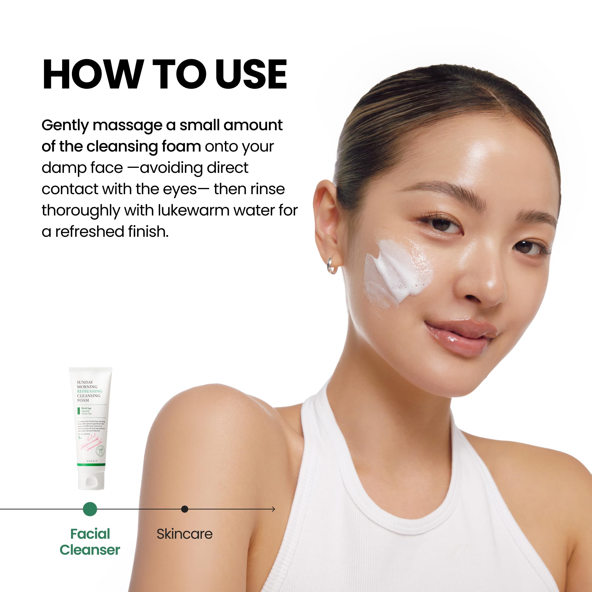 AXIS-Y Sunday Morning Refreshing Cleansing Foam with Birch Sap - AXIS-Y