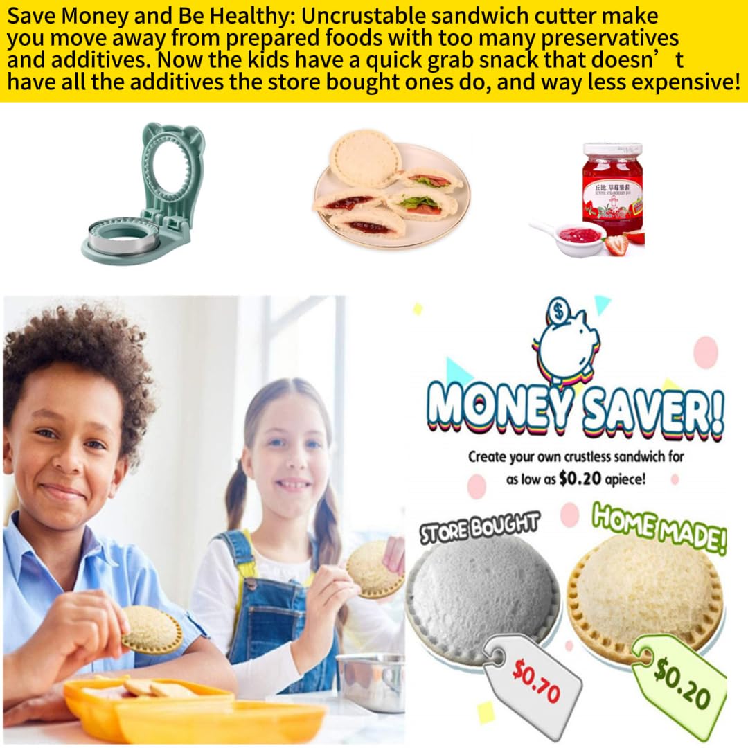 CHICHAUS Uncrustable Sandwich Maker, Sandwich Pocket Circle Shape by CHICHAUS - Angle View 4