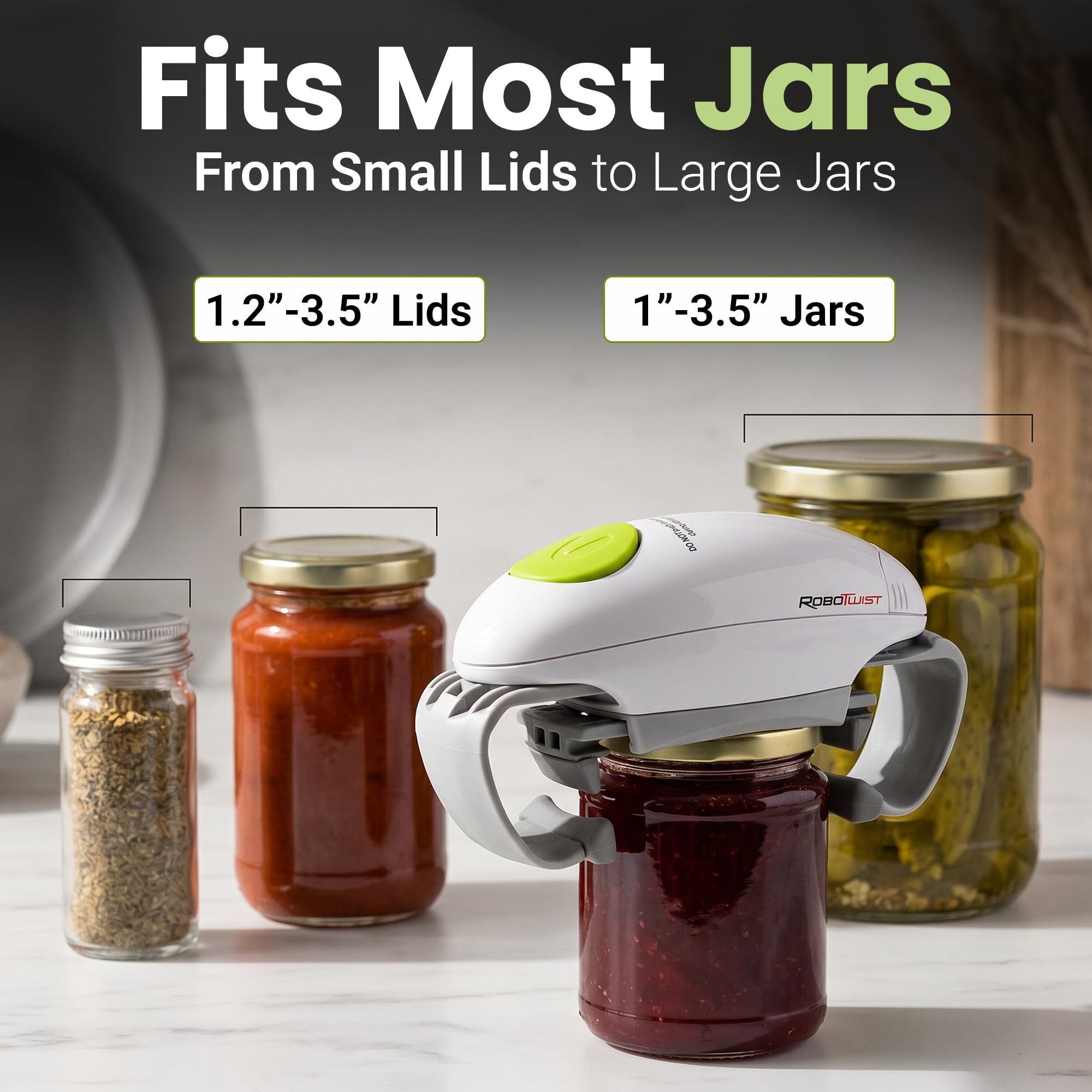 EMSON Robotwist Automatic Jar Opener Deluxe Model with Improved T by EMSON - Angle View 7