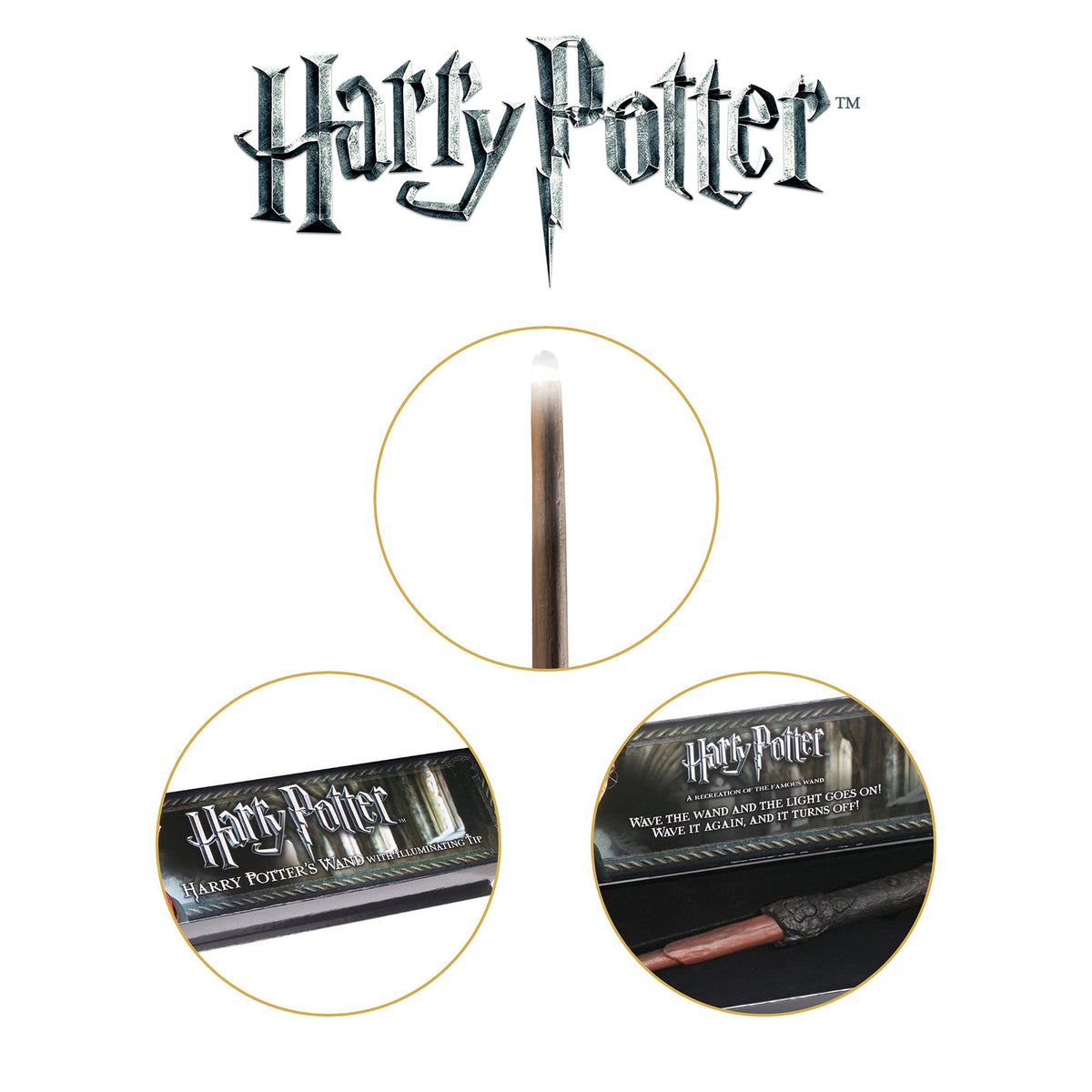 The Noble Collection Harry Potter Illuminating Wand - The Noble Collection Official Imagery - 7