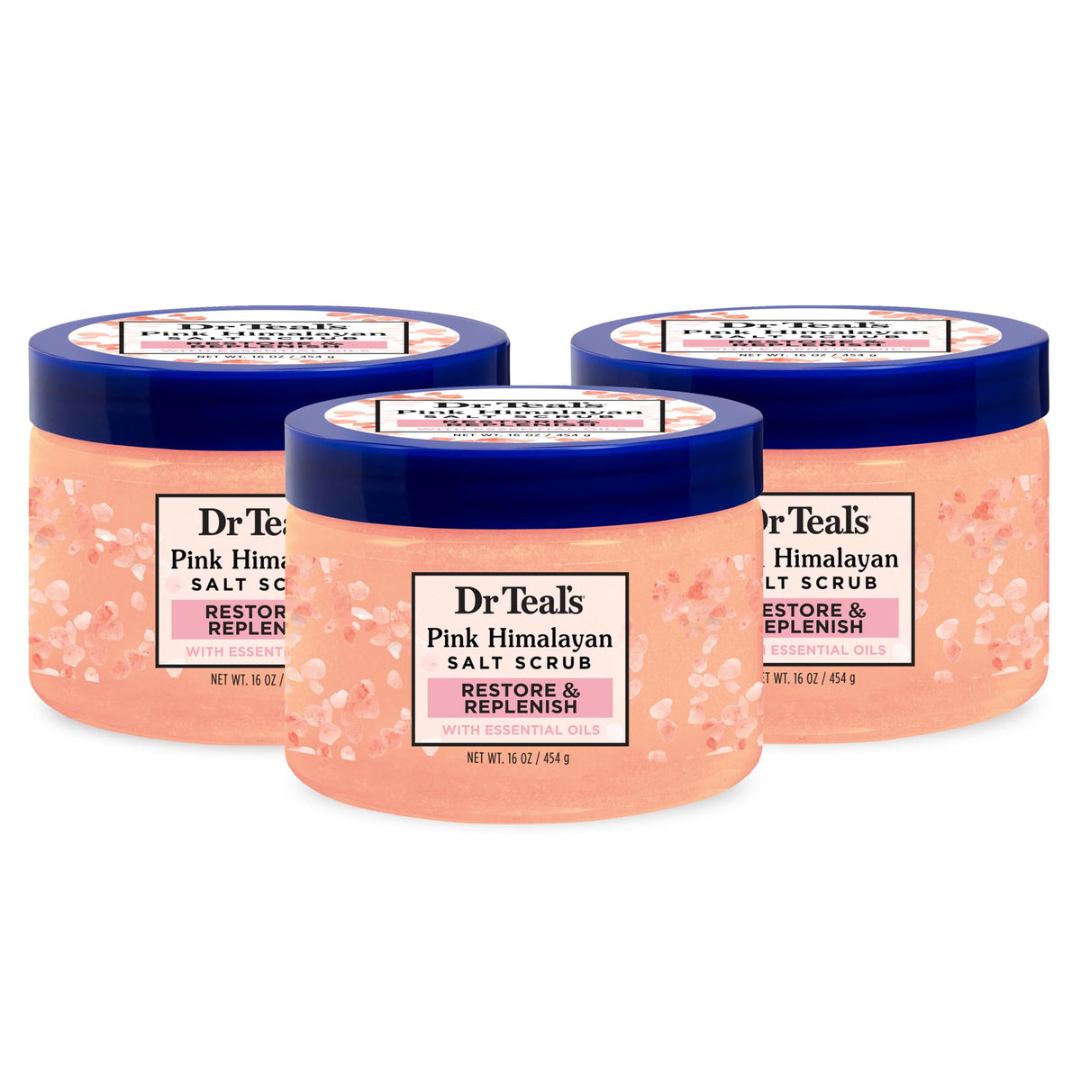 Dr Teal s Pink Himalayan Salt Body Scrub Restore Replenish - Dr Teal's Official Imagery - 2