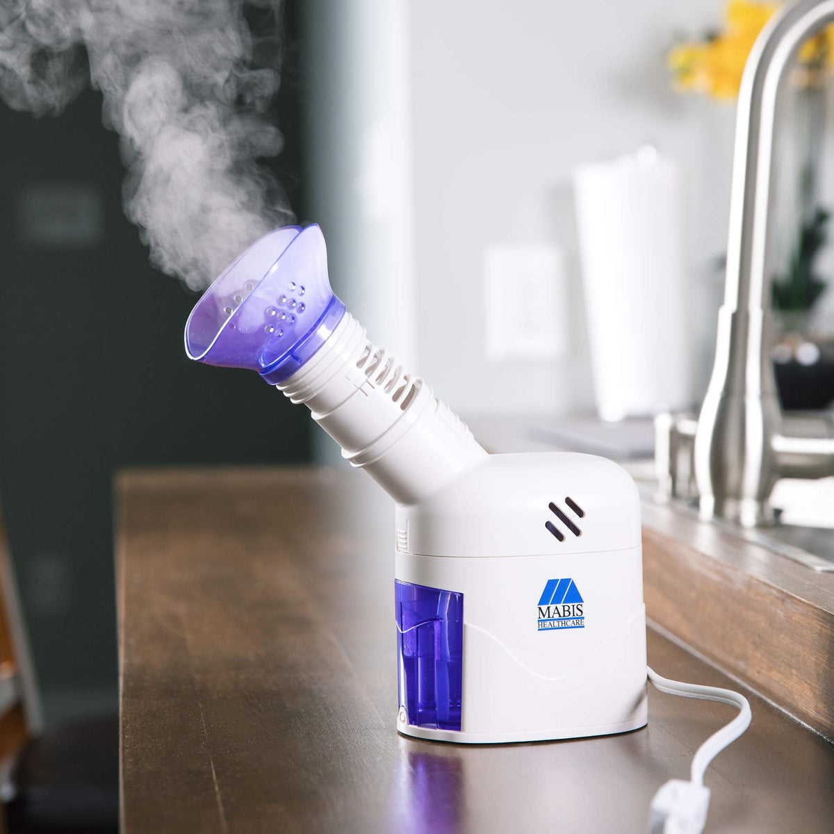 MABIS Facial Steamer Steam Inhaler Vaporizer or Vocal - MABIS Official Imagery - 3
