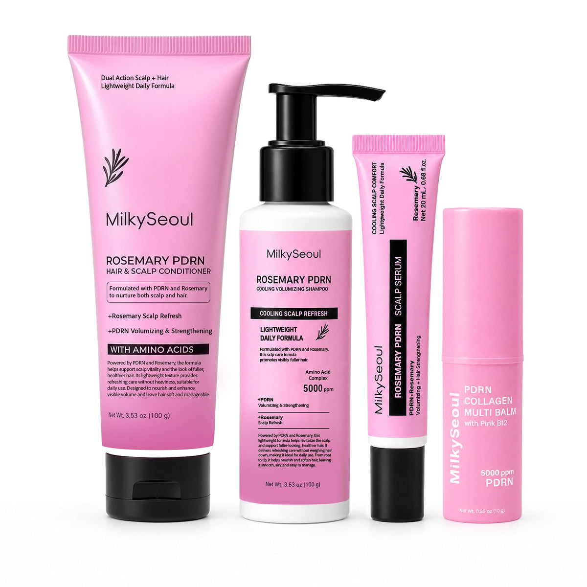 Rosemary PDRN Hair Care Set with PDRN Pink Collagen Stick 4 - MilkySeoul Official Imagery - 2