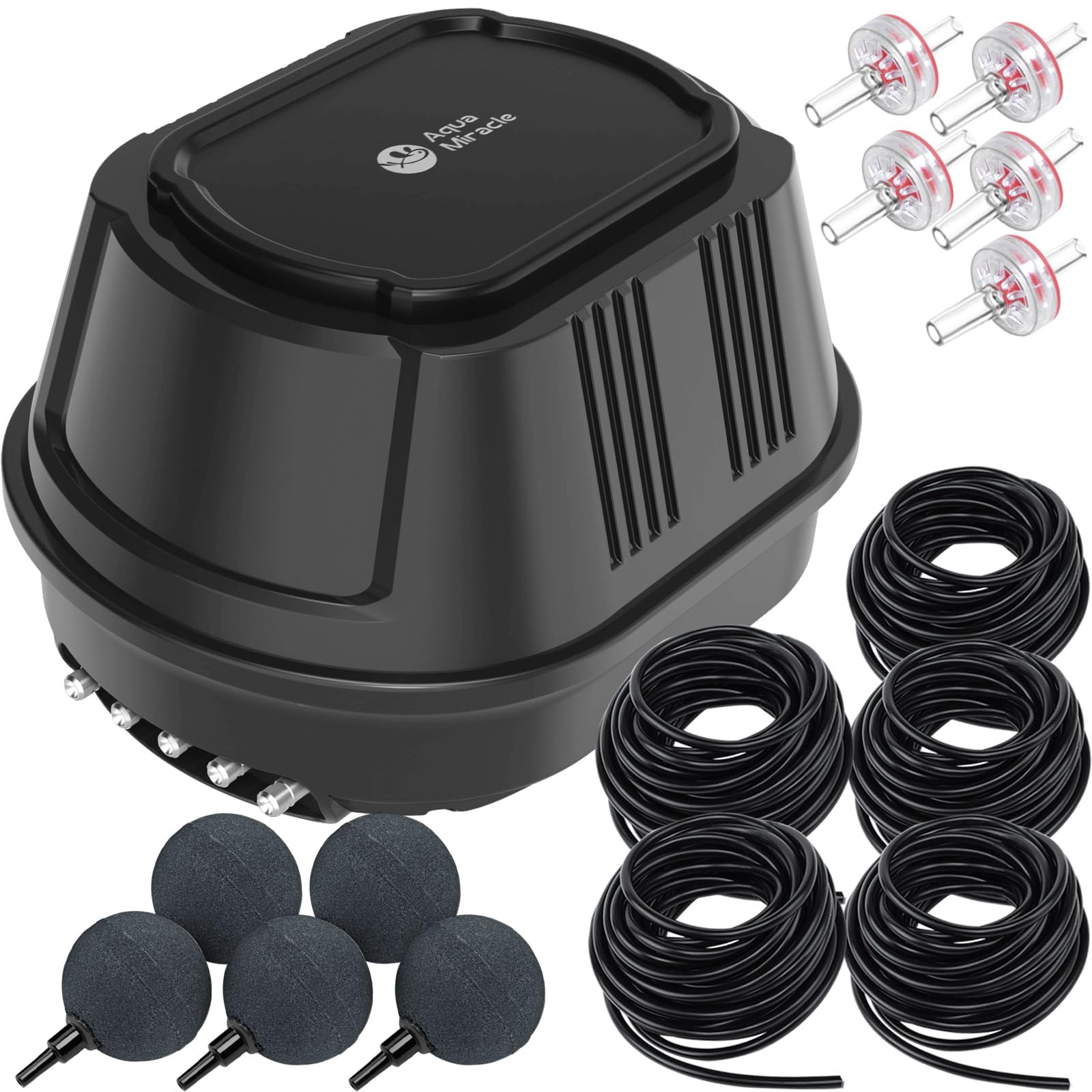 AquaMiracle All-in-One Koi Pond Aerator for Outdoor Ponds up to 3 - AquaMiracle Official Product View 1