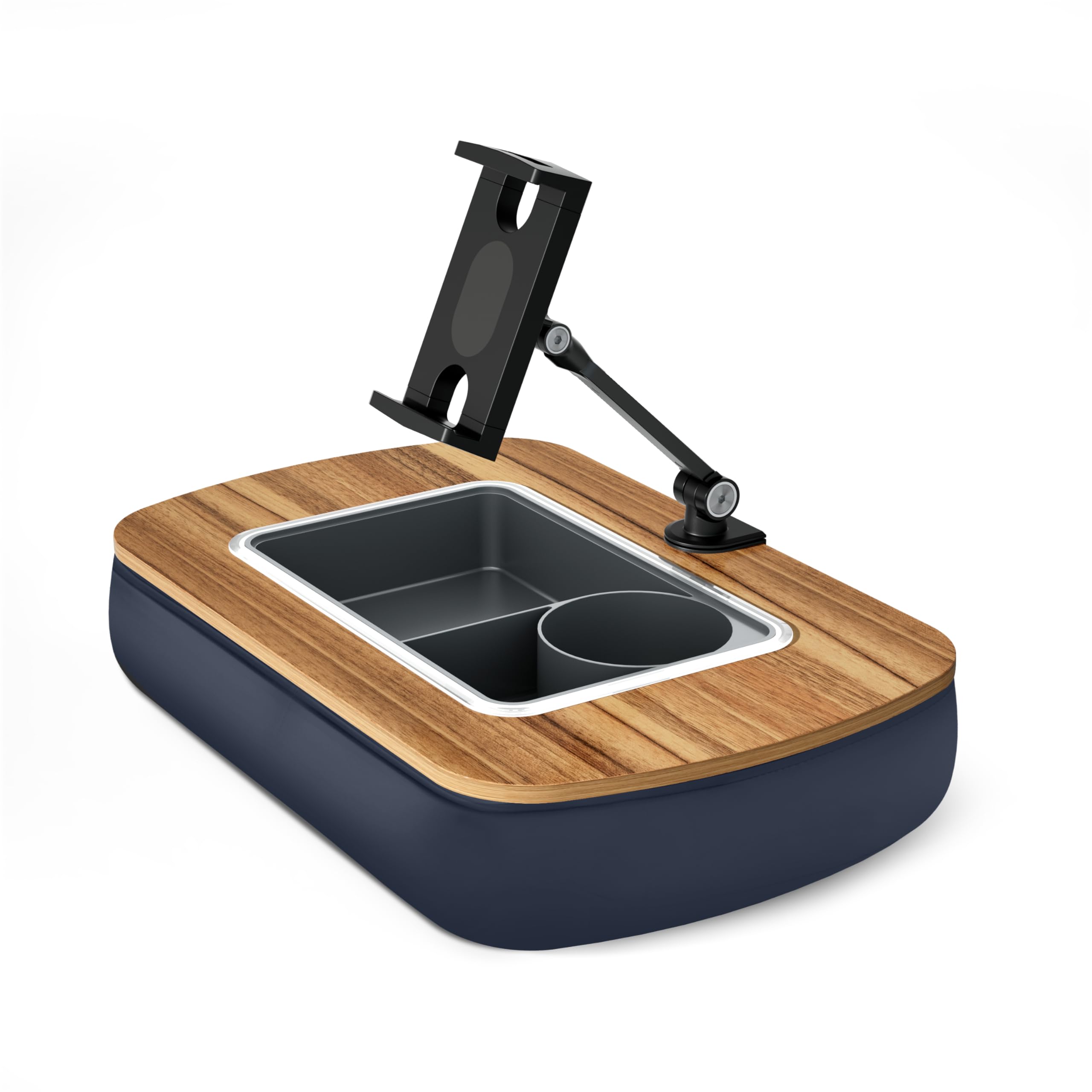 ERGONOV Tablet Pillow Stand for Lap, Adjustable iPad Holder with Snack - View 9