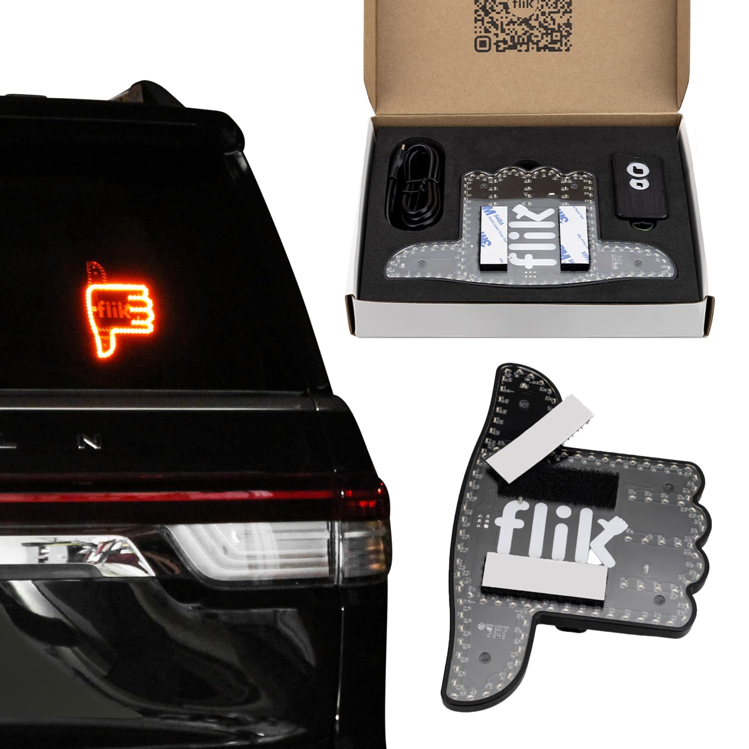 Flik THE ORIGINAL Middle Finger Light - Give The Bird & Wave to Drivers - Hottes - Flik Official Product View 9