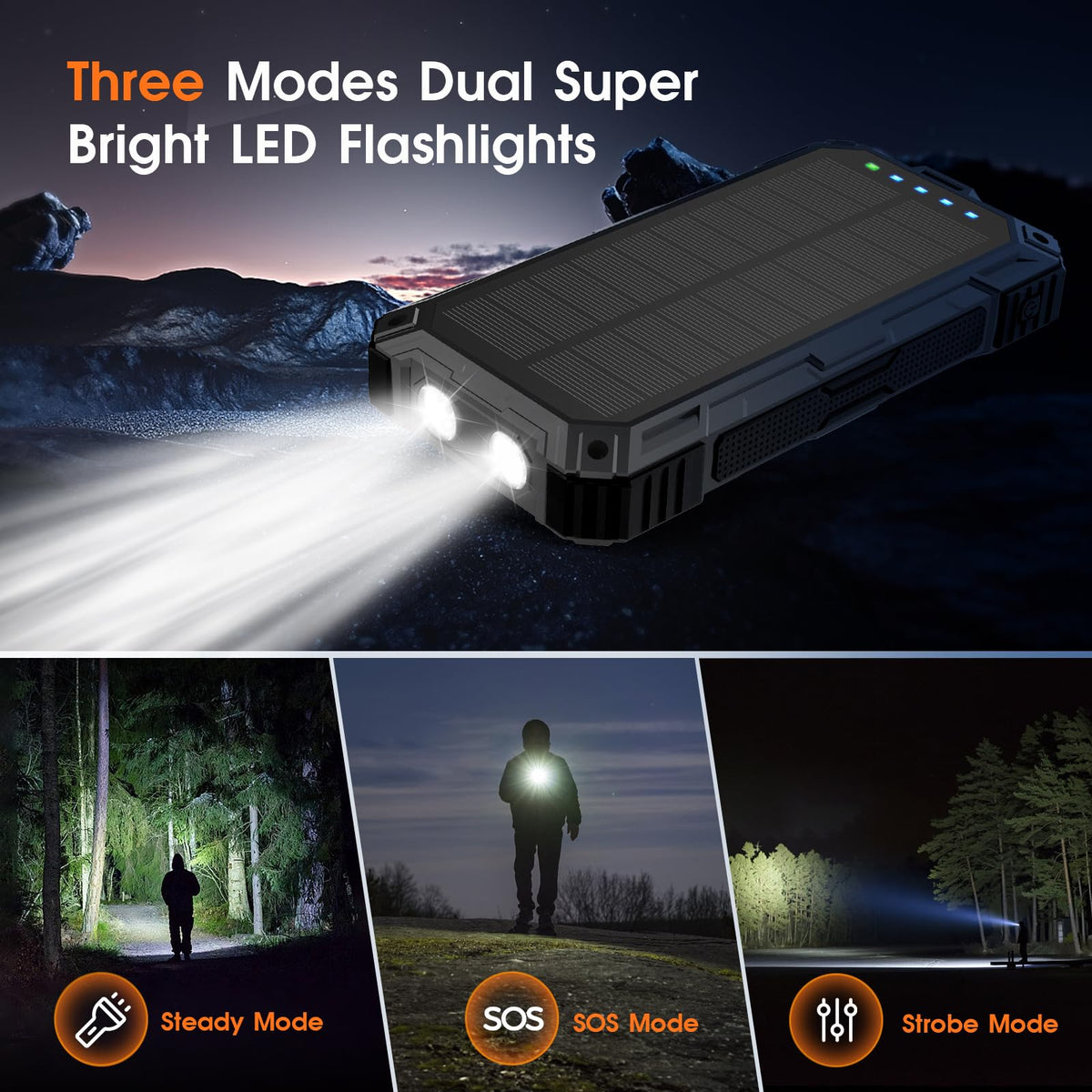 BLASOUL Solar Power Bank 49800mAh Wireless Portable Phone - BLASOUL Official Imagery - 8