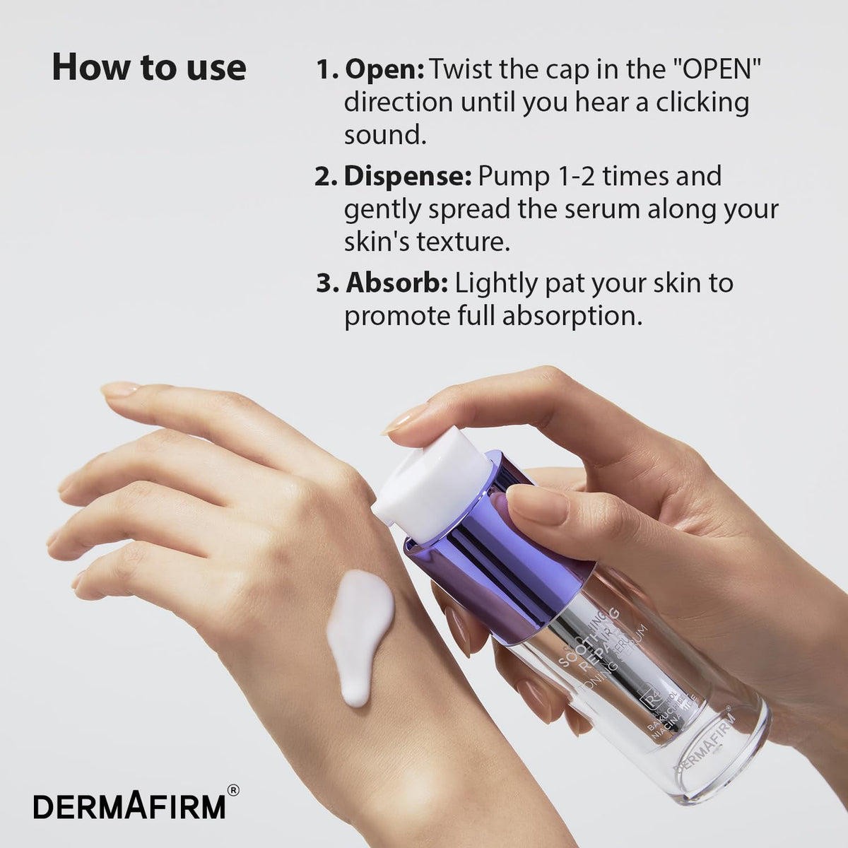 Dermafirm Soothing Repair Toning Serum R4 1 01 fl oz - Dermafirm Official Product Imagery - 8
