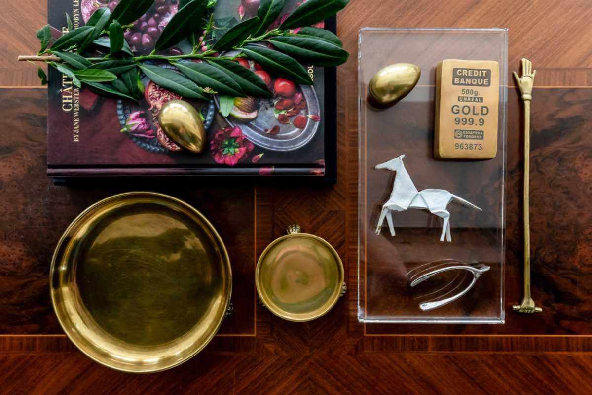 Round Clawfoot Dish Small Gold Candle and Jewelry Display - Alice Lane Official Imagery - 7